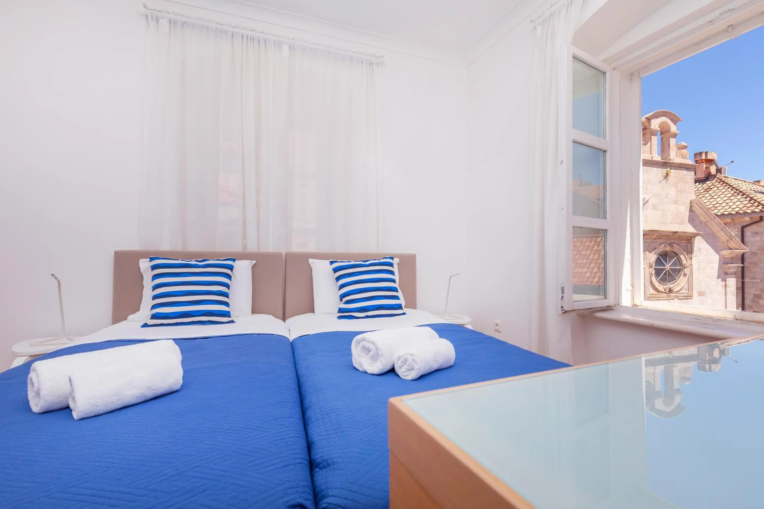 Bed in Apartments Feri