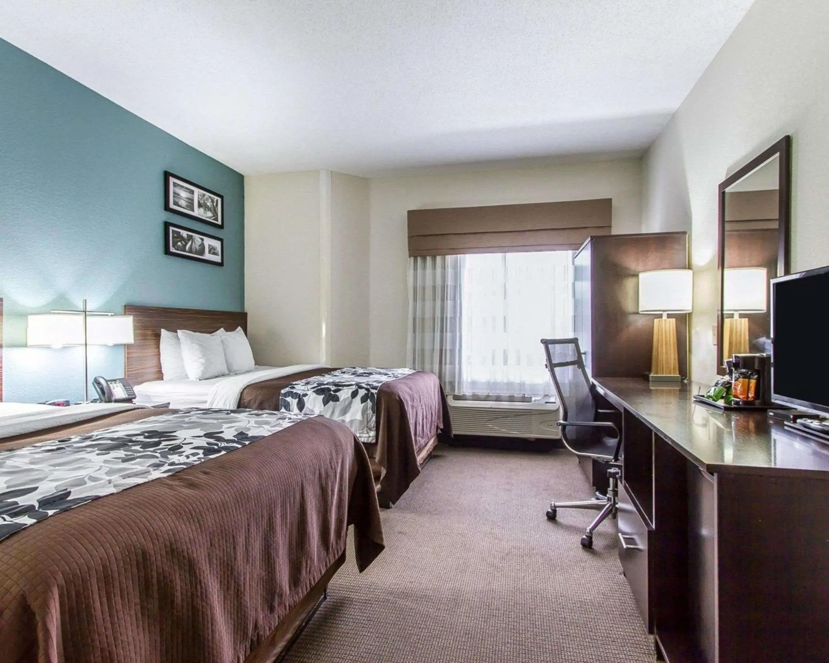 Double Room with Two Double Beds - Non-Smoking in Sleep Inn Scott-Lafayette West Double Room with Two Double Beds - Non-Smoking in Sleep Inn Scott-Lafayette West