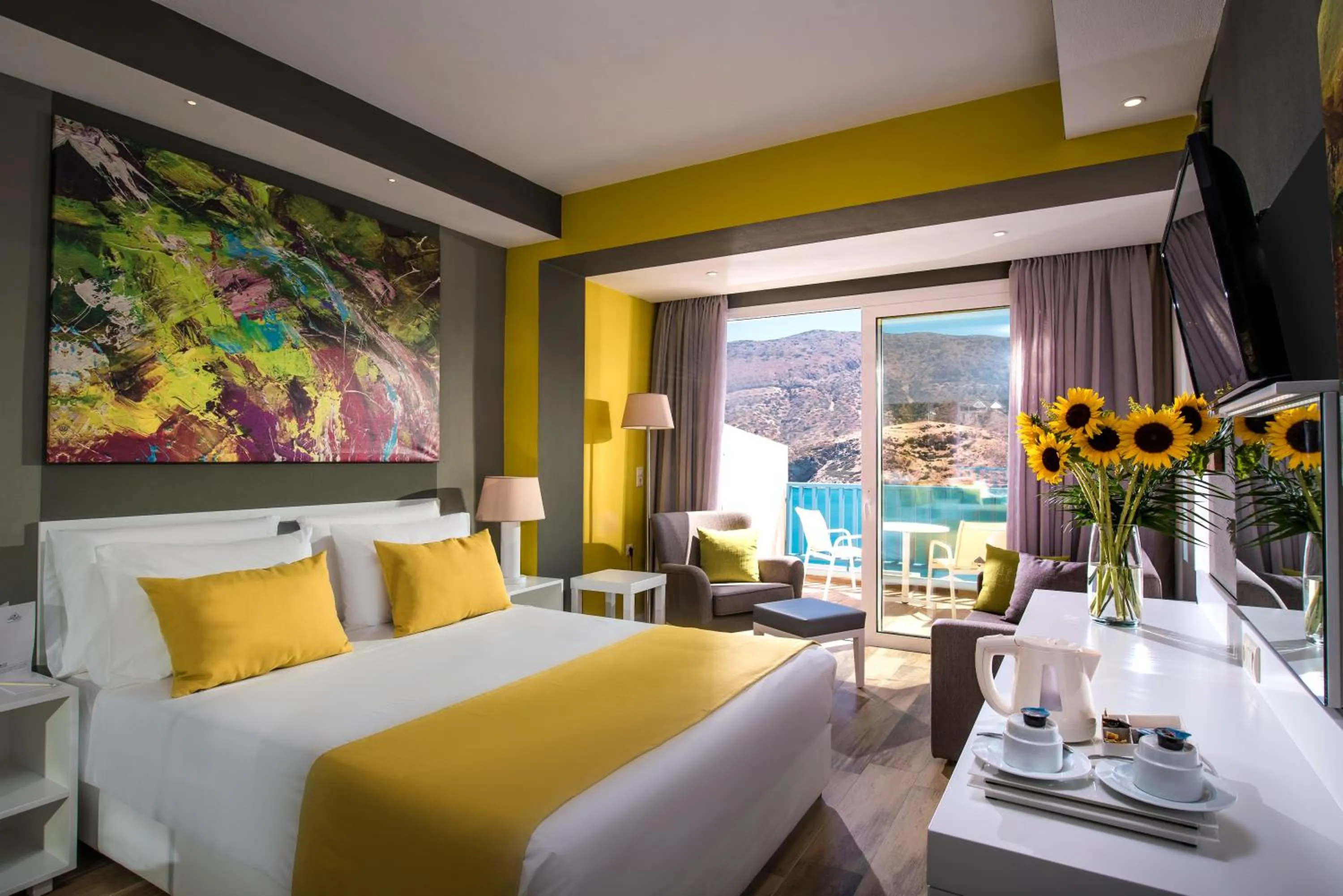 Photo of the whole room, Bed in Fodele Beach Water Park Resort