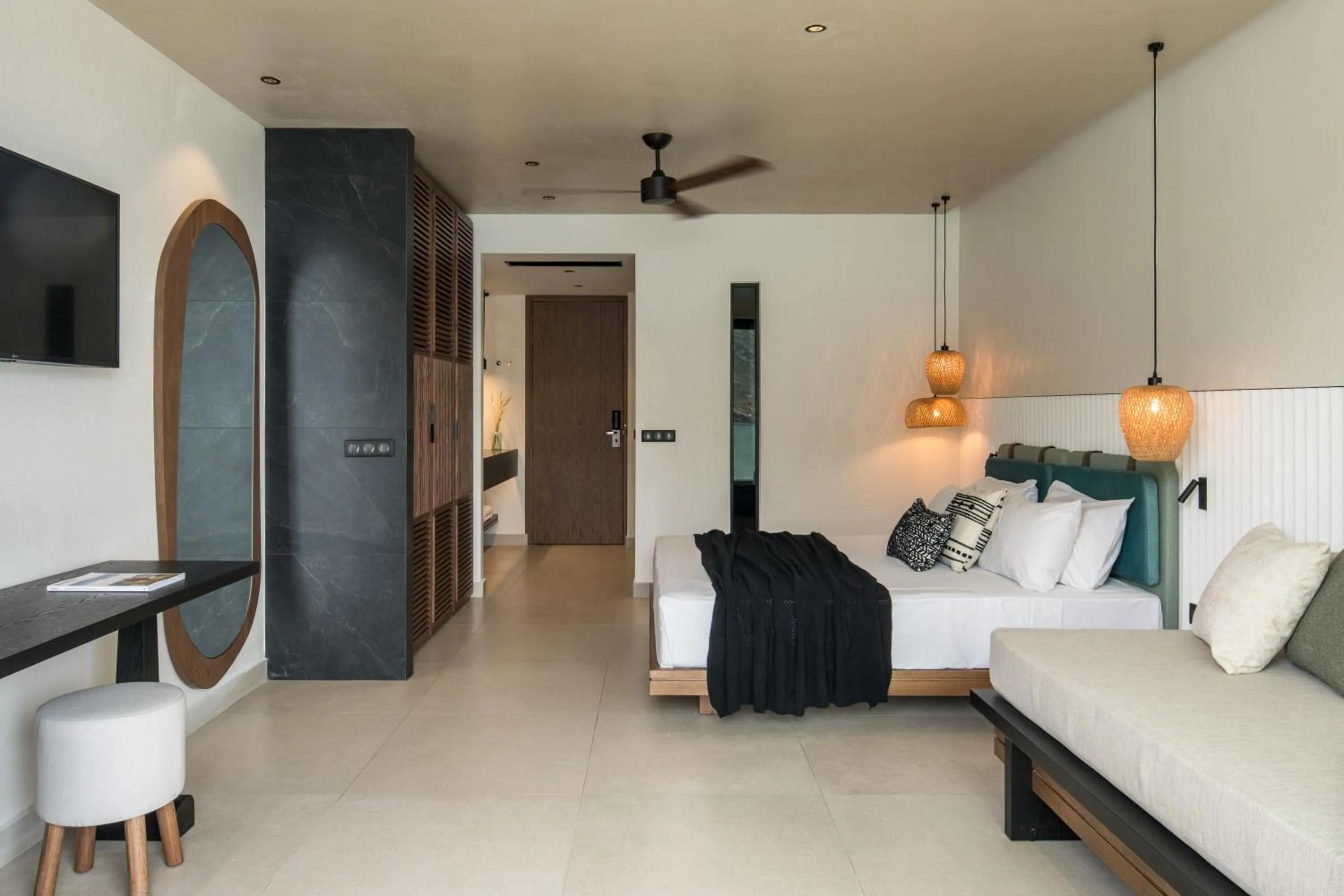 Bed in Fodele Beach Water Park Resort