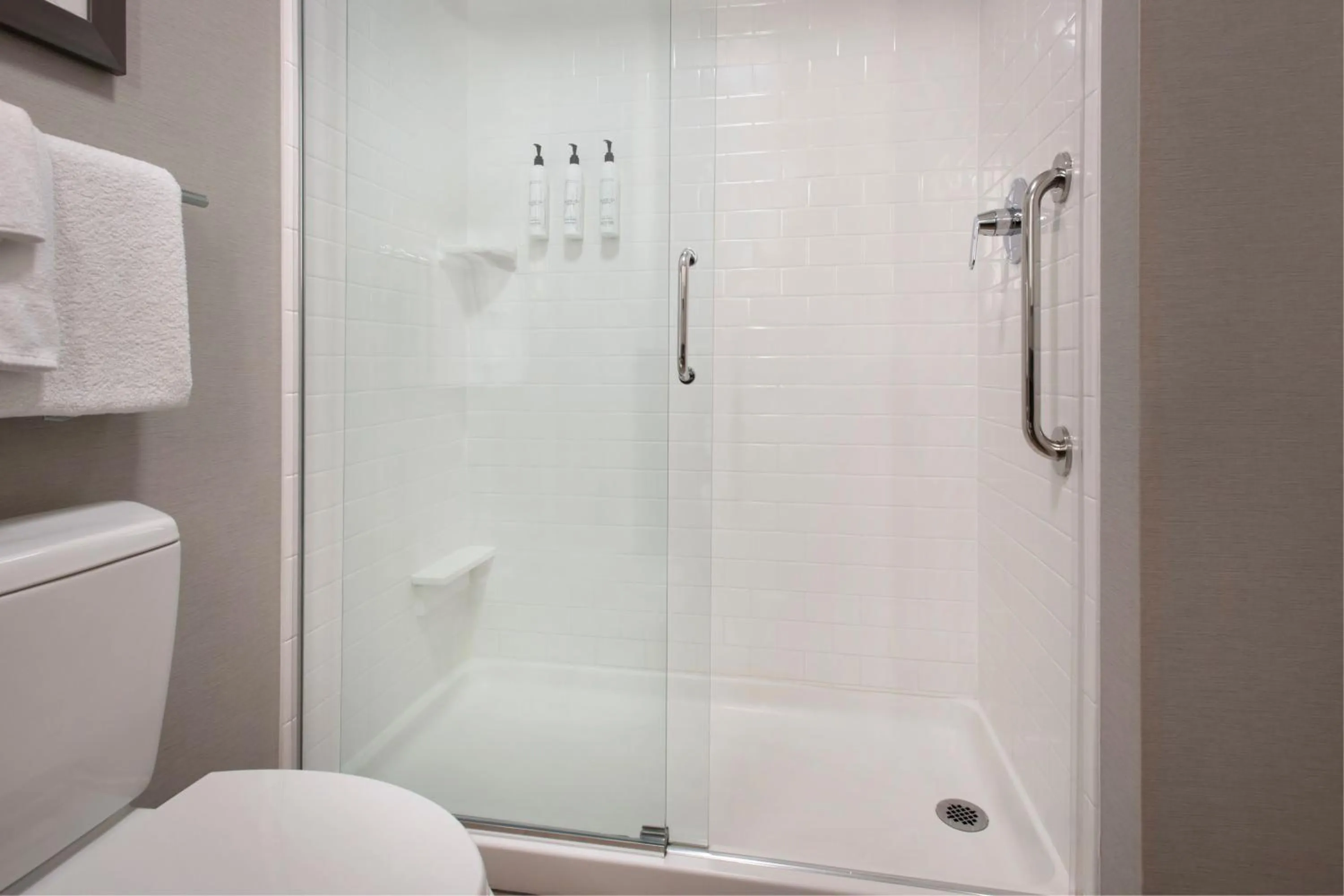 Shower in Fairfield Inn & Suites by Marriott Great Barrington Lenox/Berkshires
