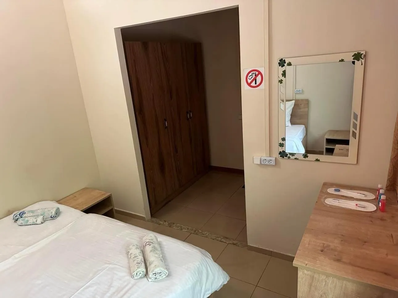 Bed in Li Yes Yerevan hotel