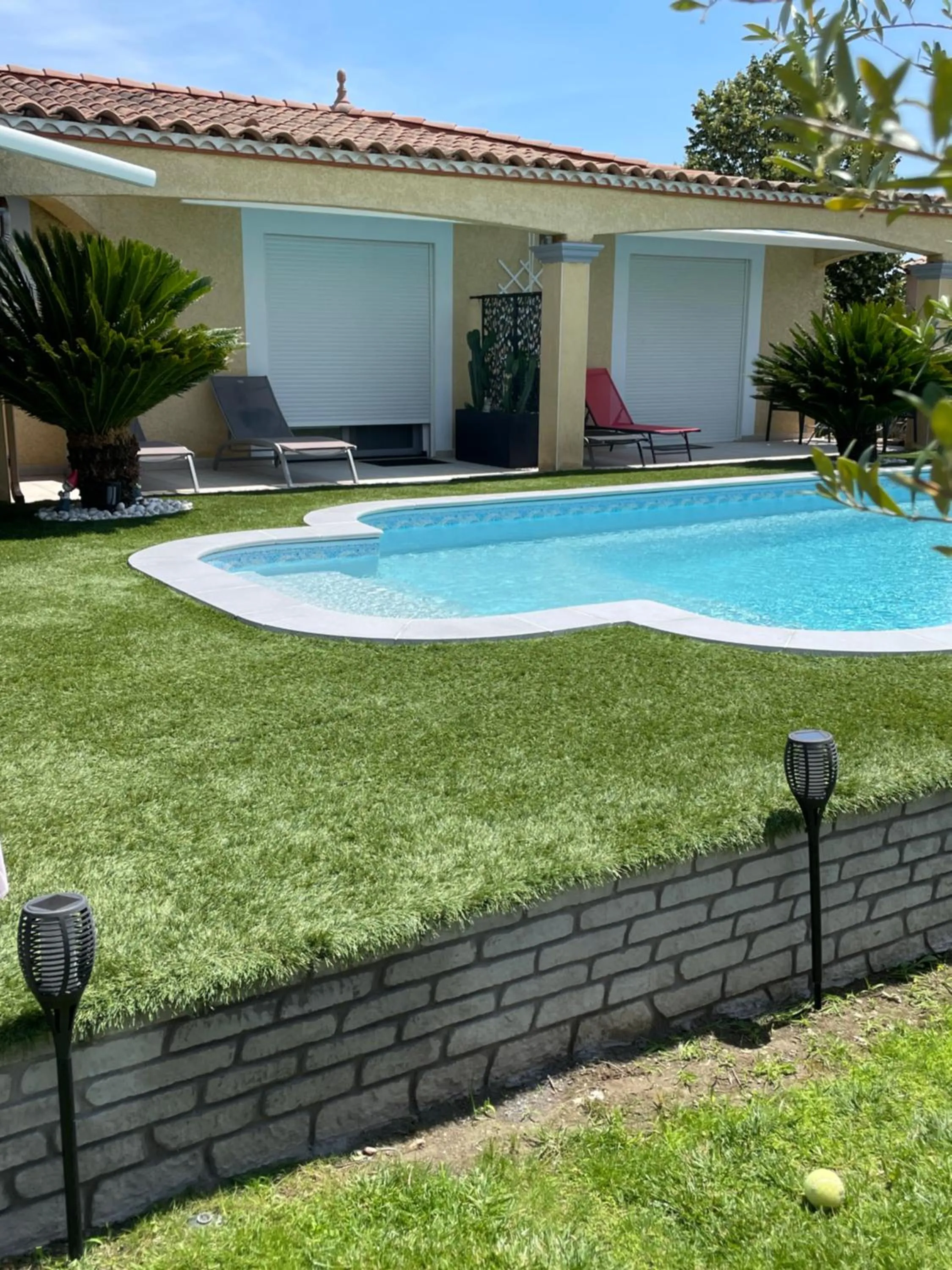 Pool view in Chambre avec charme