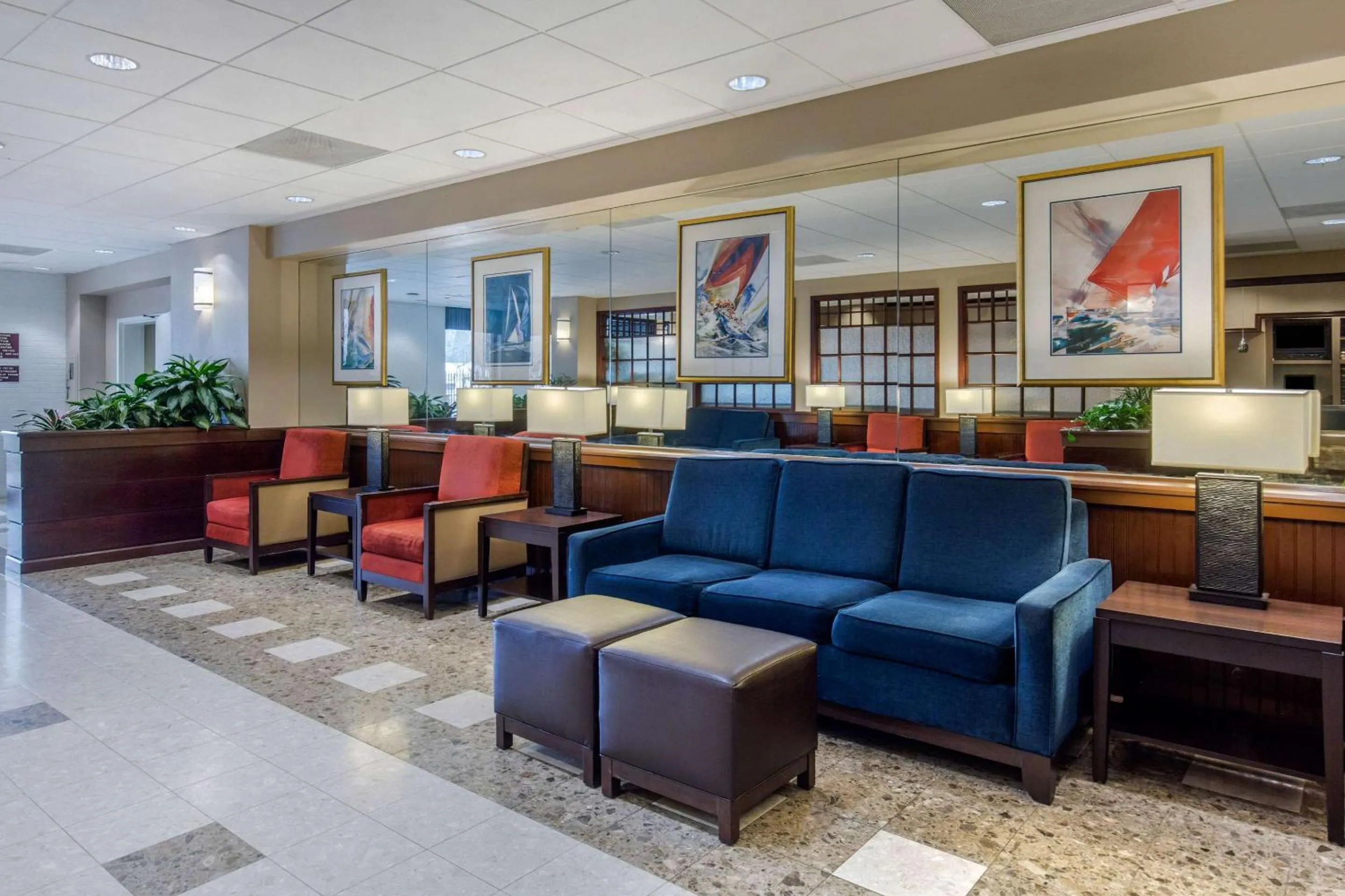 Lobby or reception in Comfort Inn Conference Center