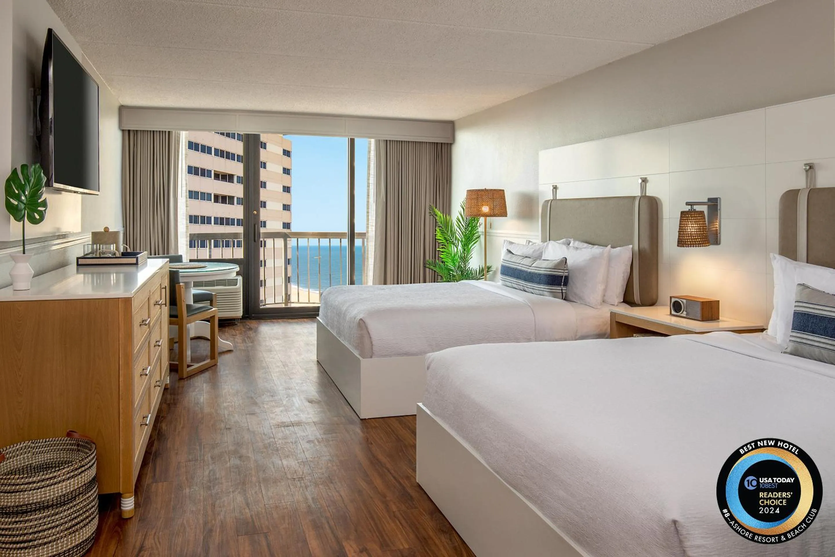 Bed in Ashore Resort & Beach Club