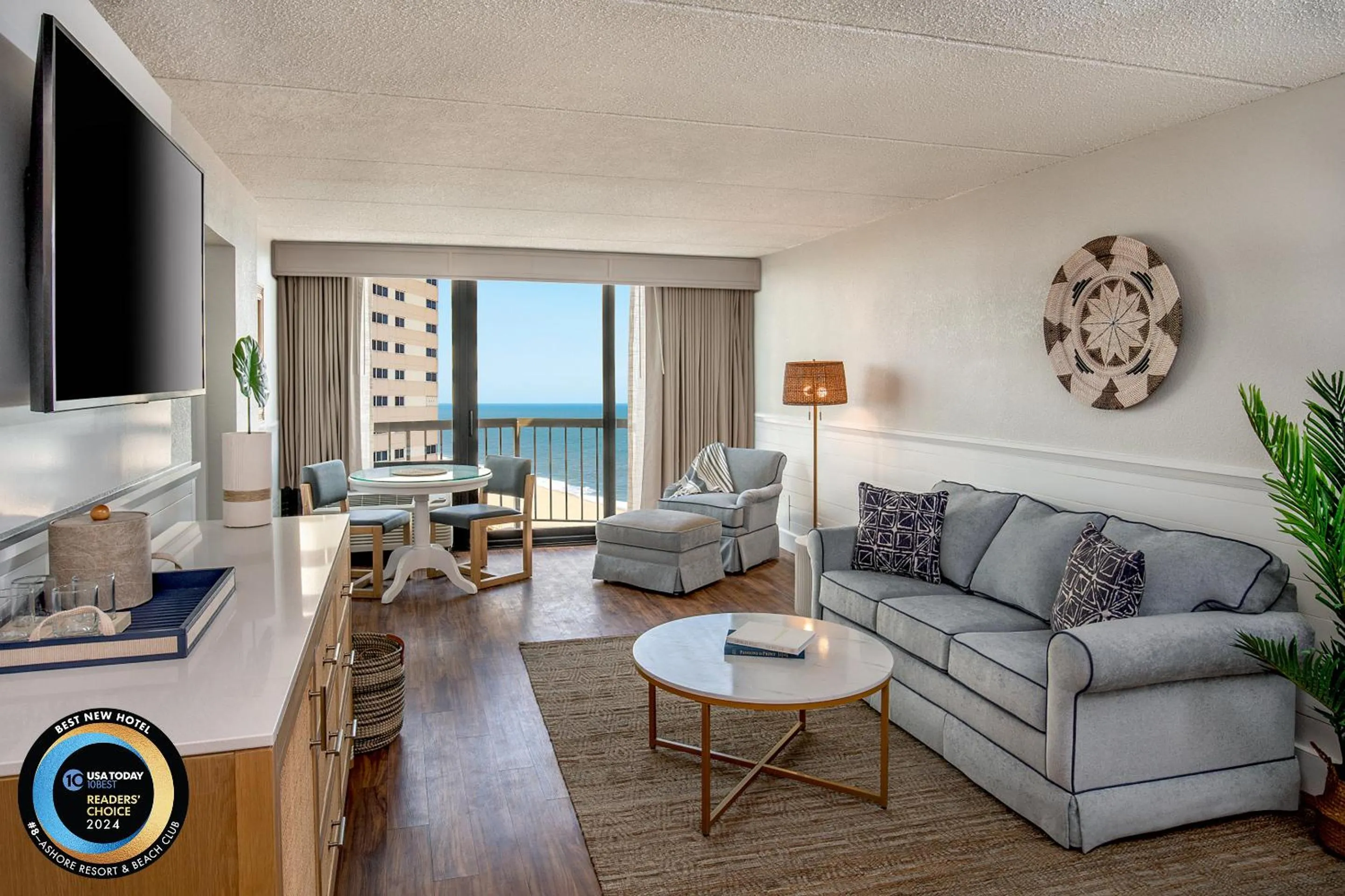 Seating area in Ashore Resort & Beach Club