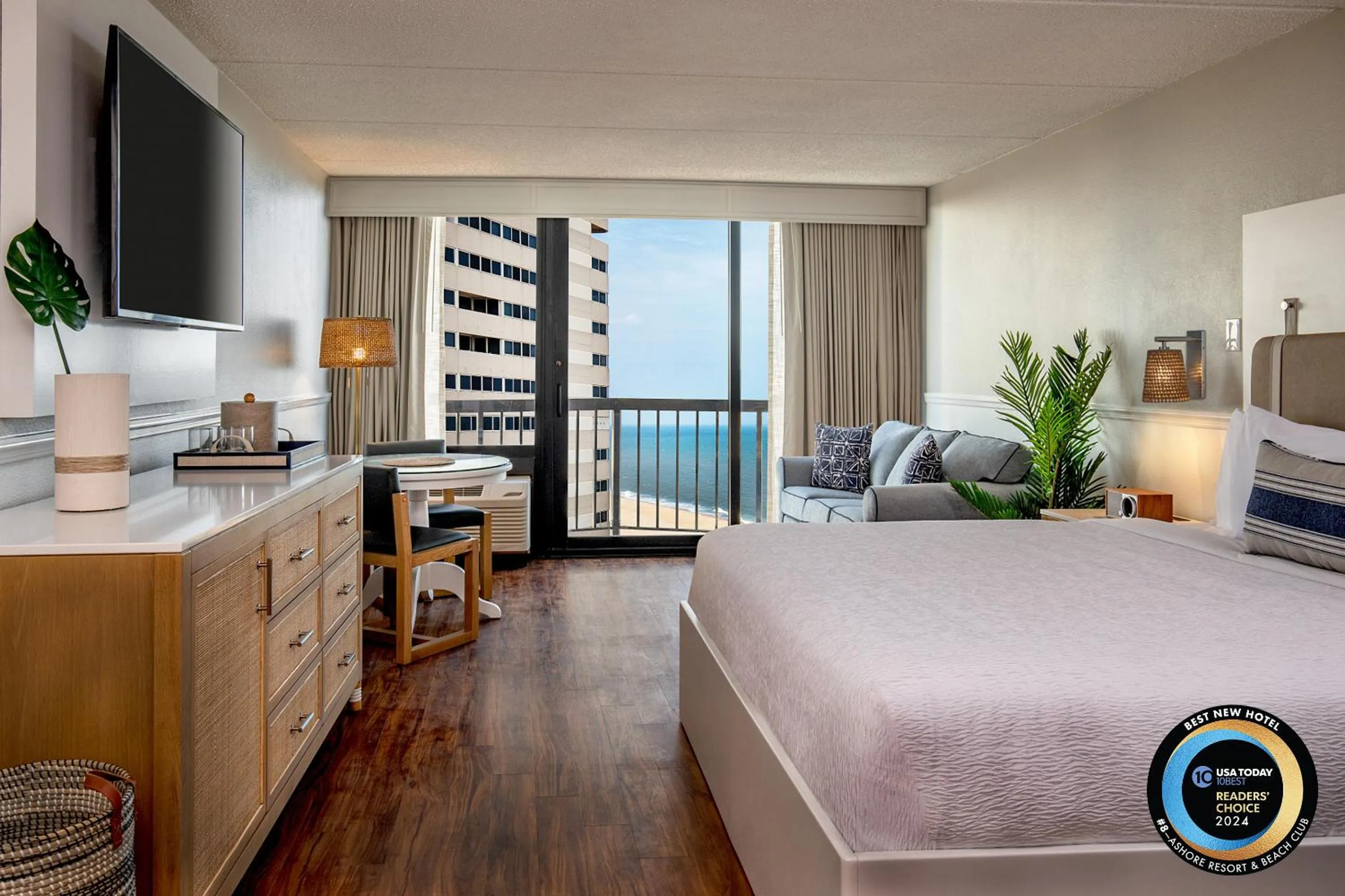 Bed in Ashore Resort & Beach Club