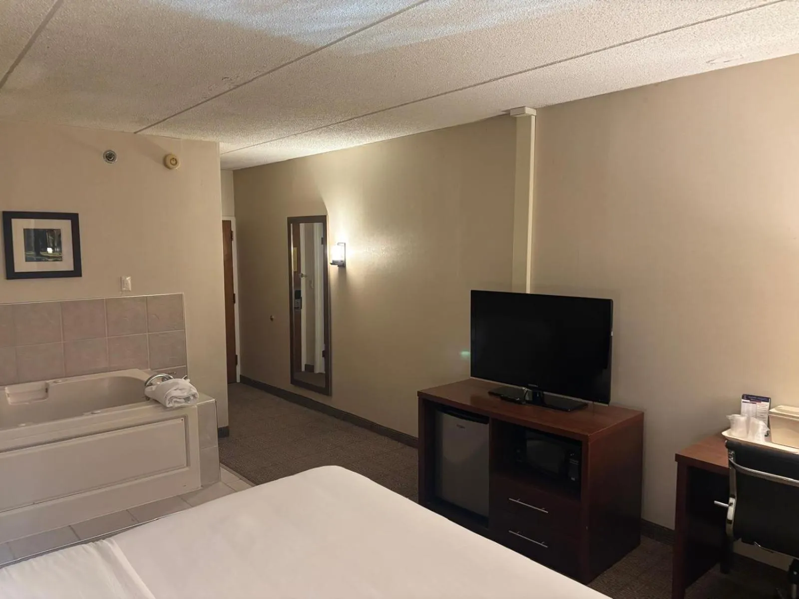 Hot Tub, Bed in Comfort Inn Farmington Hills - Novi-Royal oaks-Southfield-Detroit Northwest