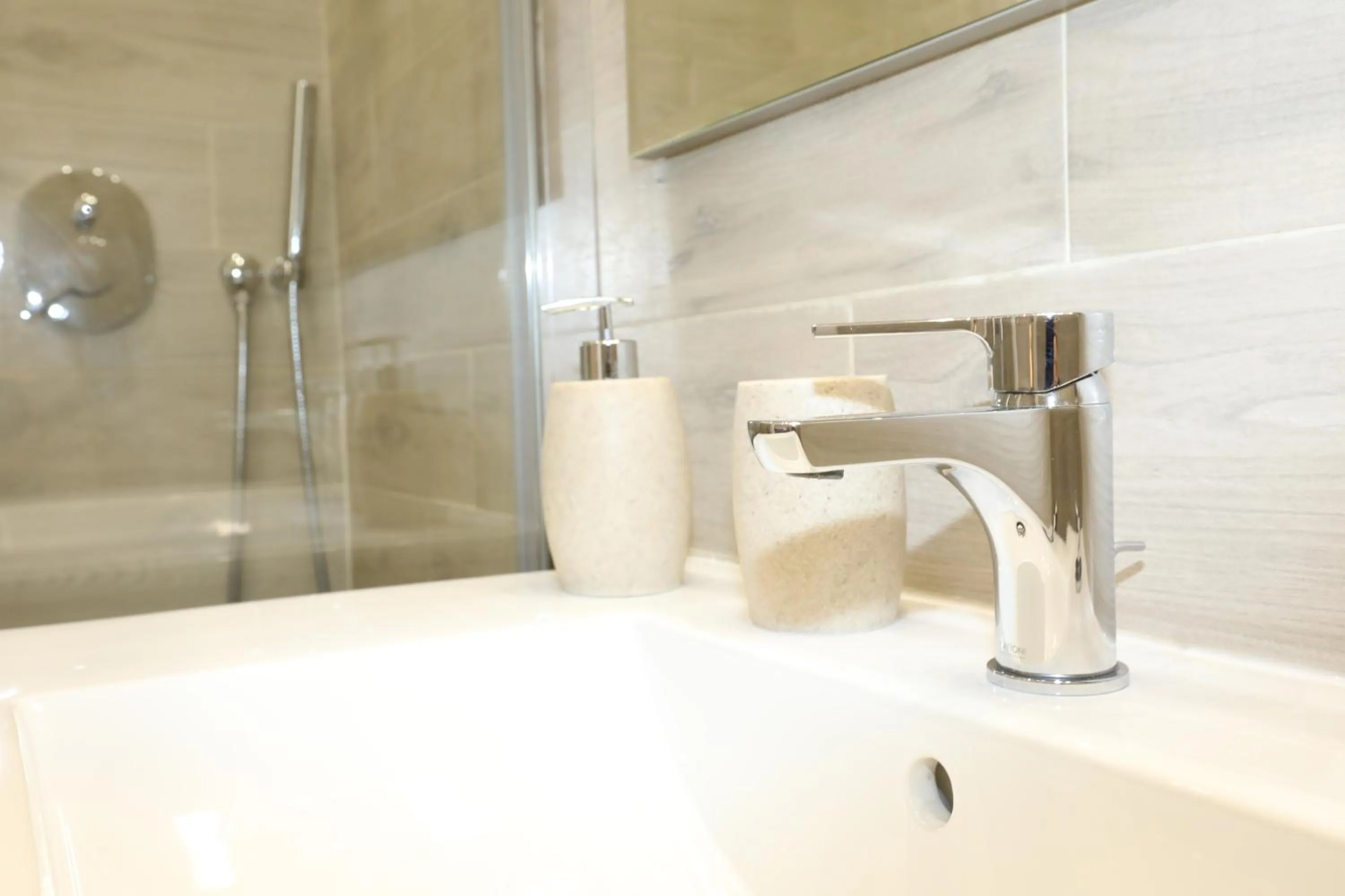 Shower in Unique luxury apartment and rooms