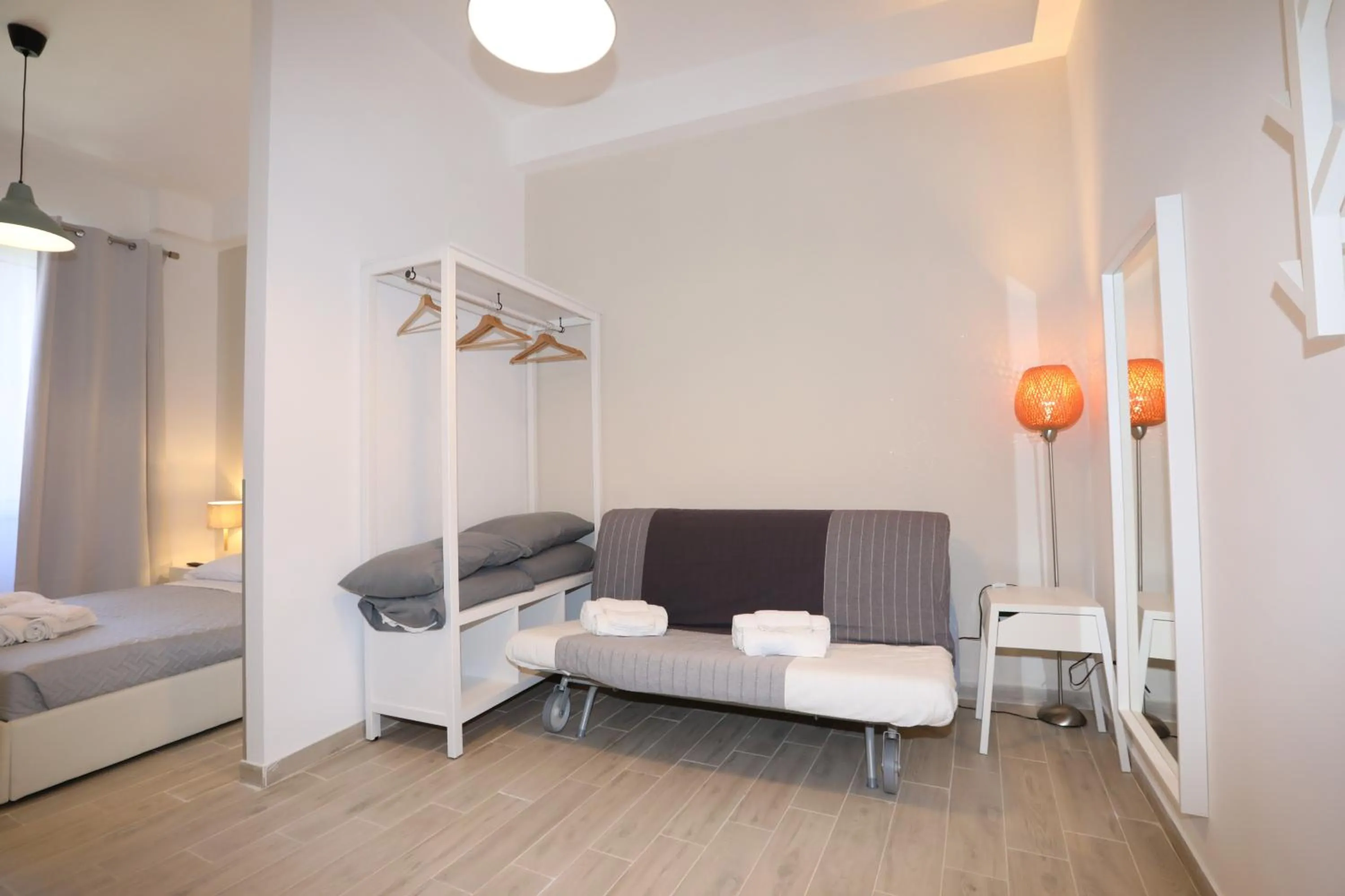 Bed in Unique luxury apartment and rooms