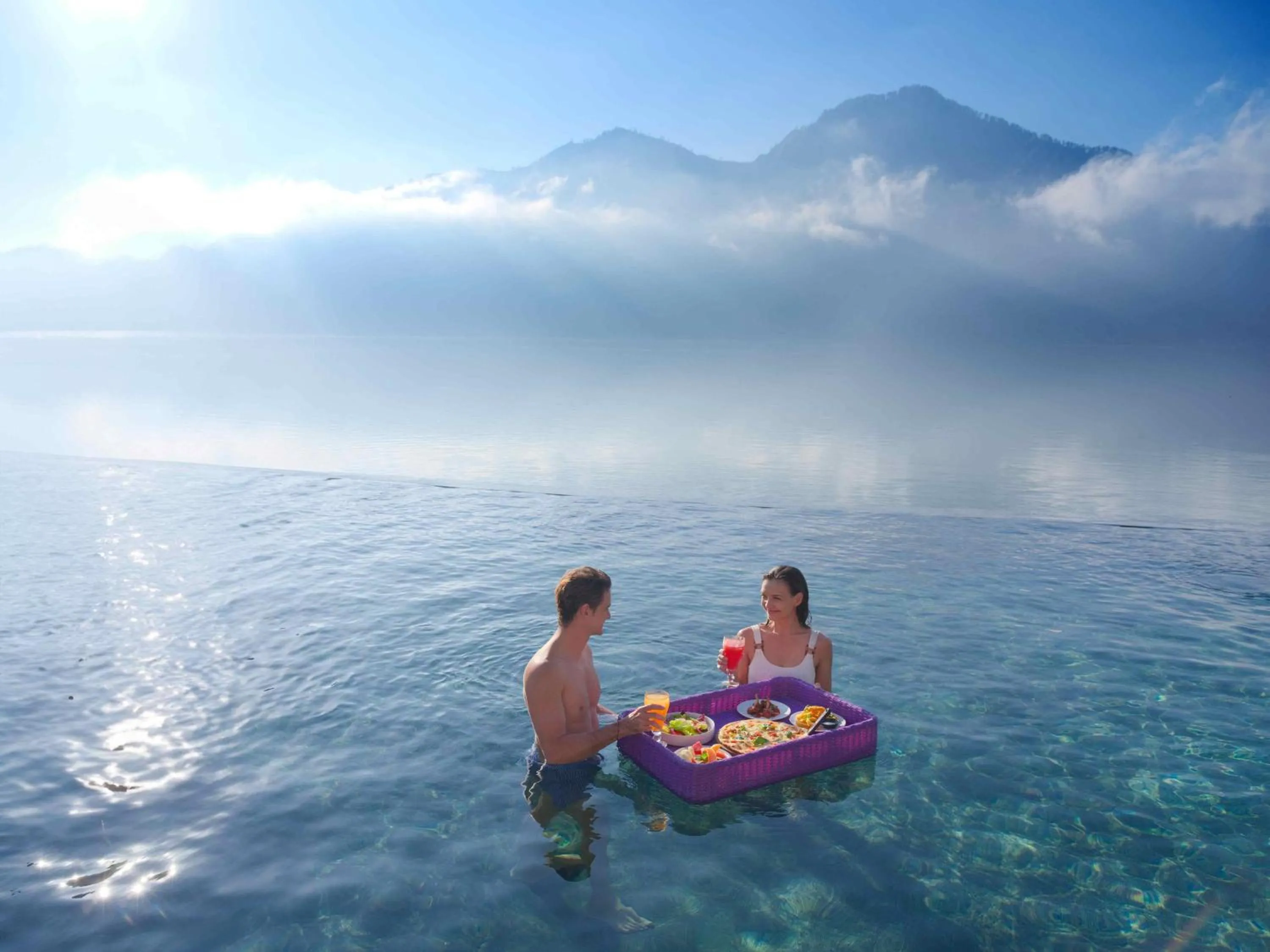 Swimming pool in Hiker's Camp at Toya Devasya