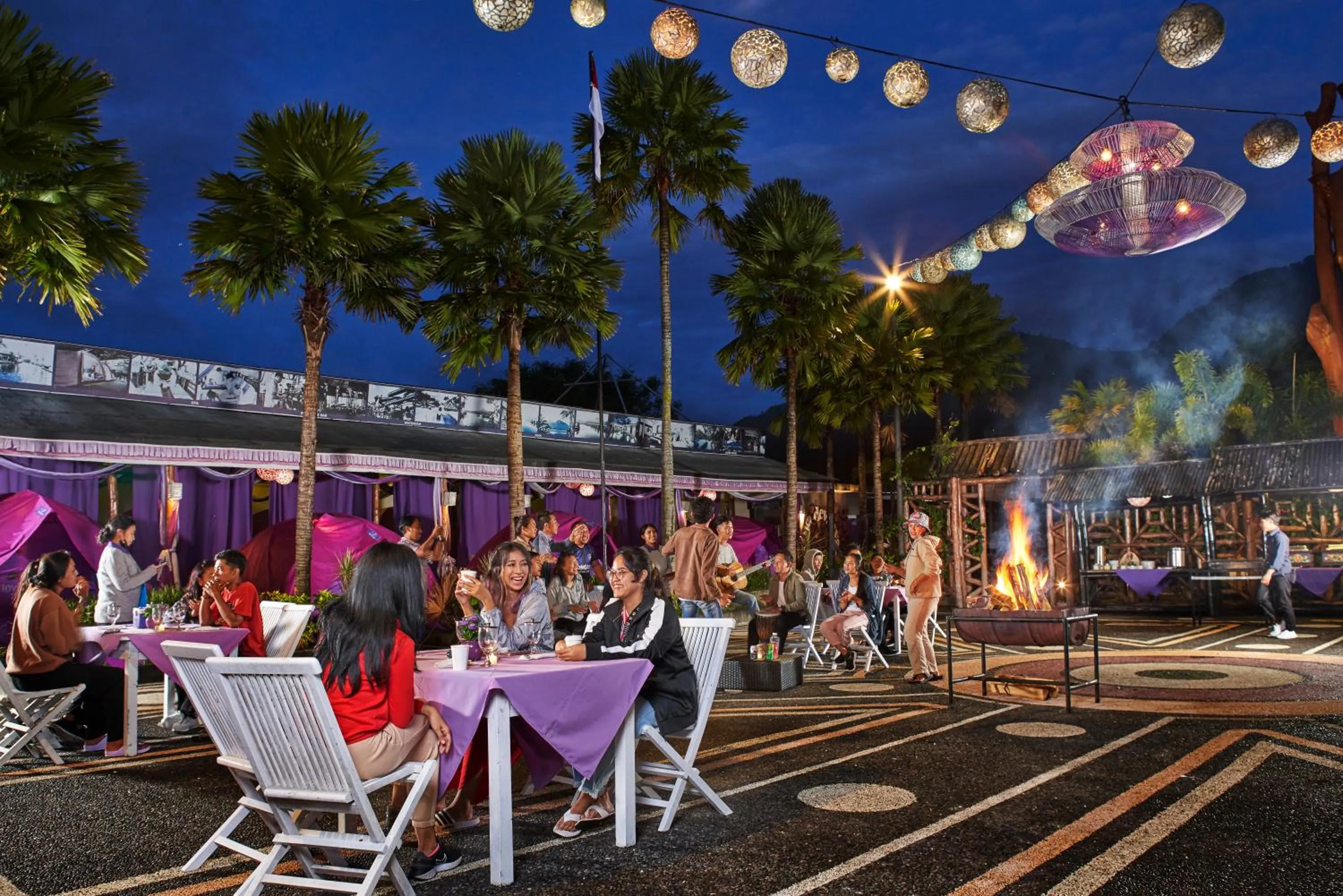 BBQ facilities in Hiker's Camp at Toya Devasya