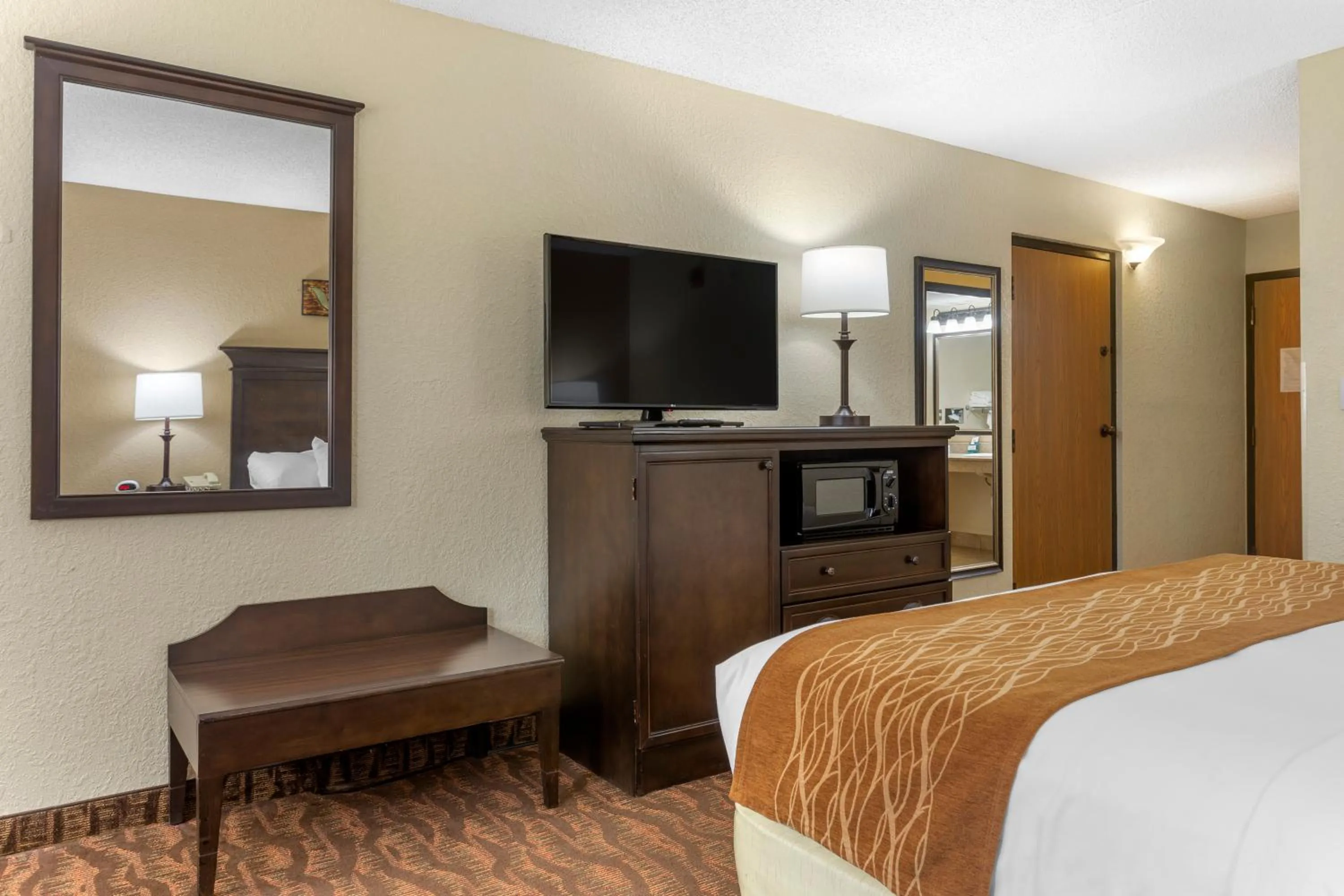TV and multimedia, Bed in Comfort Inn at Thousand Hills