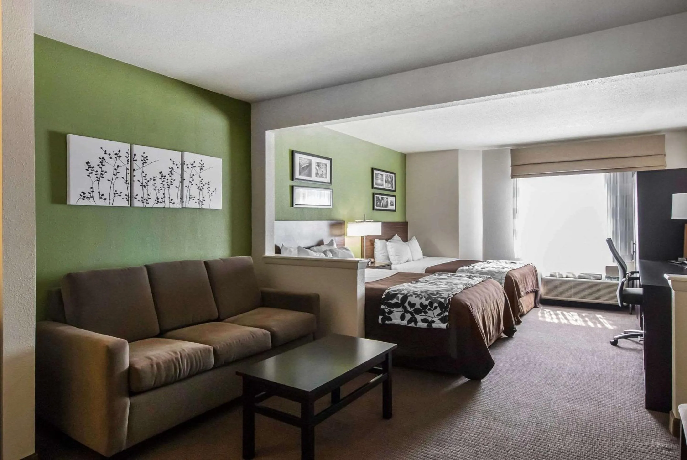 Photo of the whole room, Bed in Sleep Inn