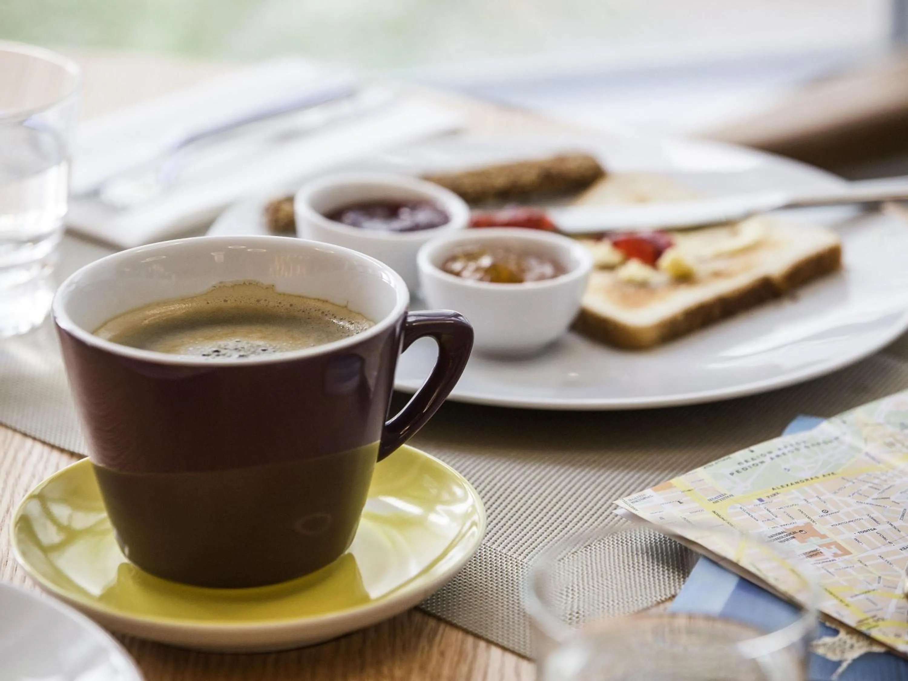 Breakfast in ibis Styles Athens Routes