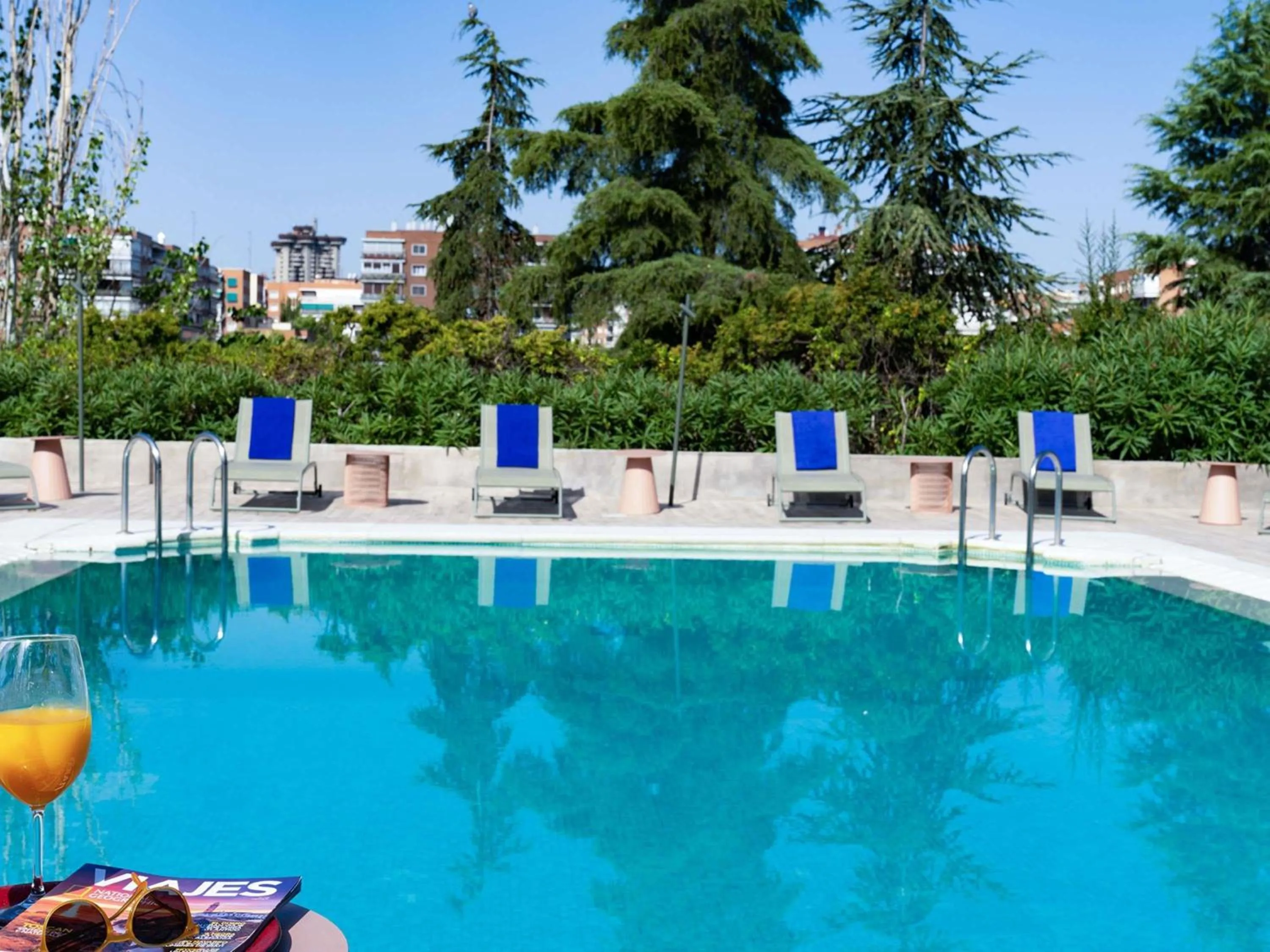 Pool view in Ibis Styles Madrid City Las Ventas