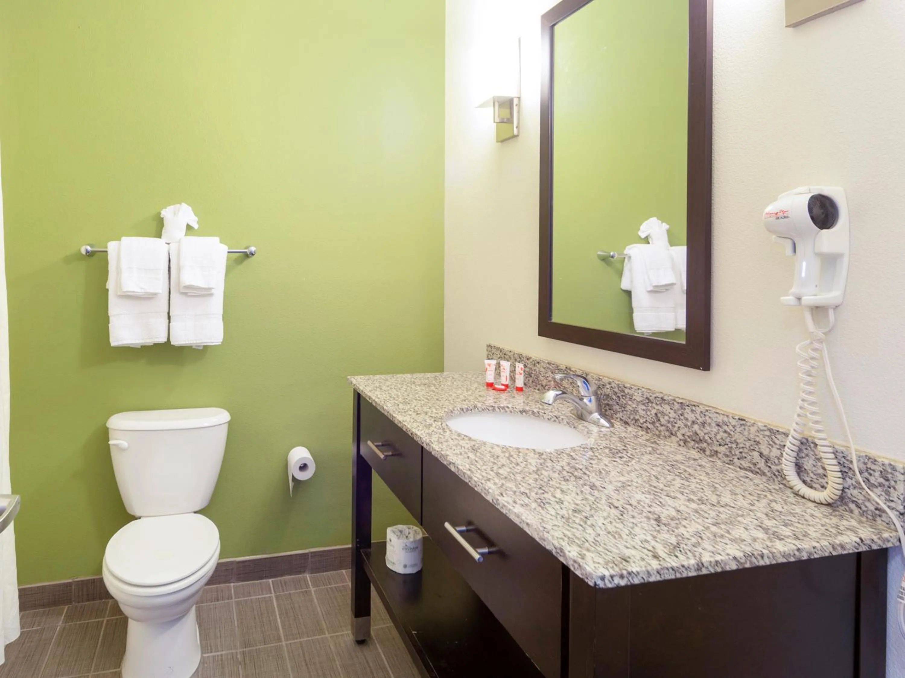 Bathroom in Ramada by Wyndham Jackson MS