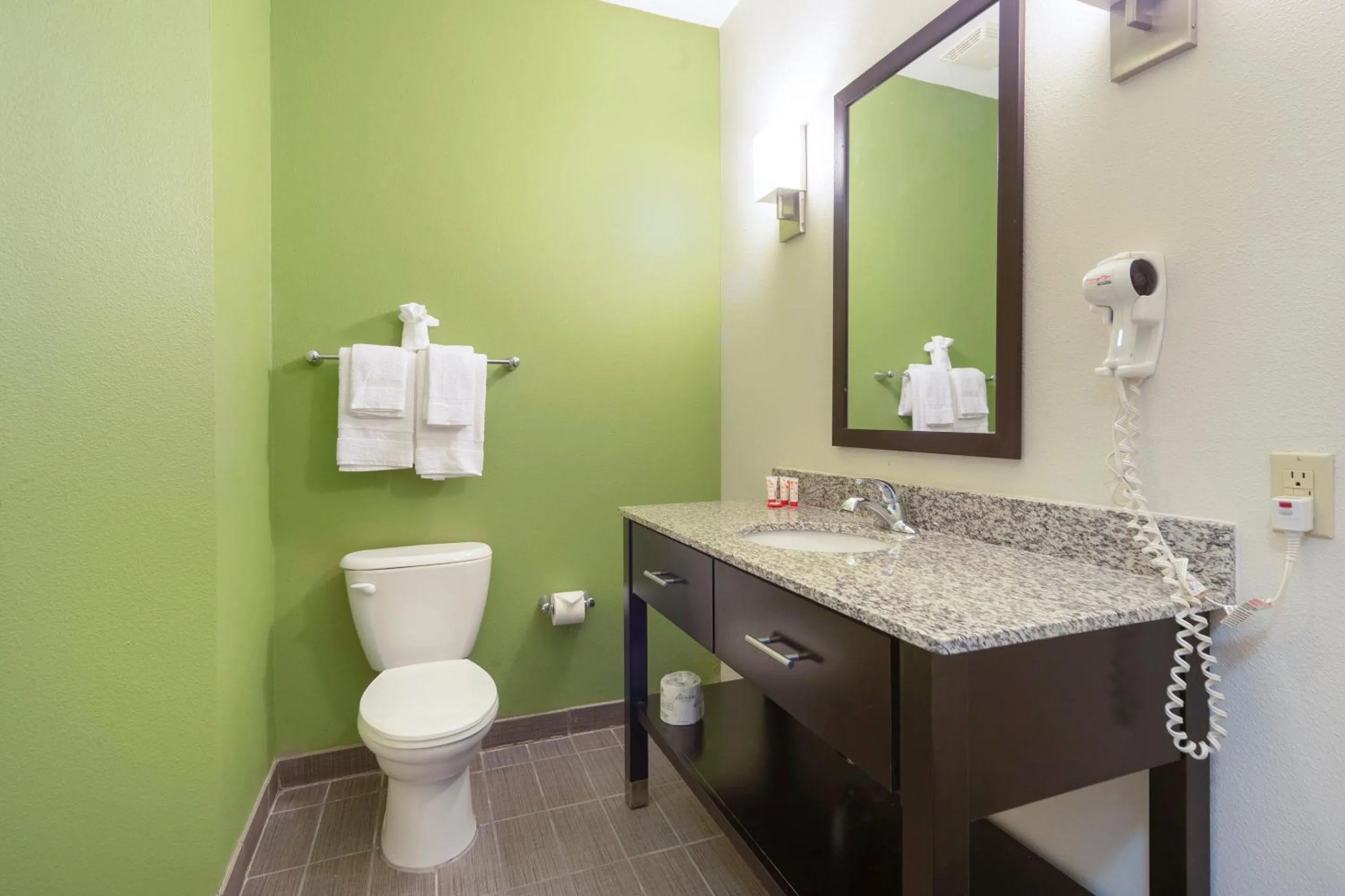 Bathroom in Ramada by Wyndham Jackson MS