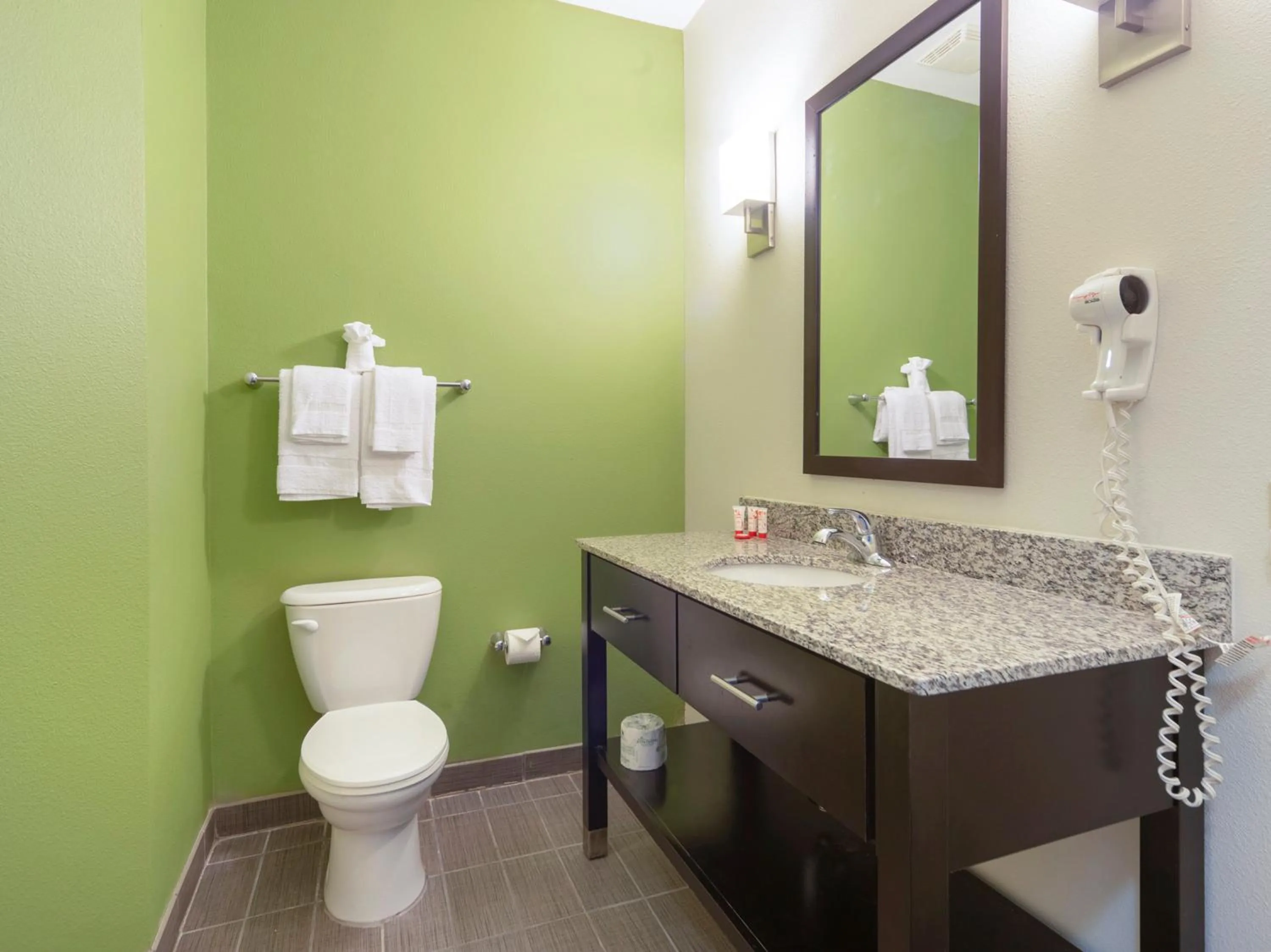 Bathroom in Ramada by Wyndham Jackson MS