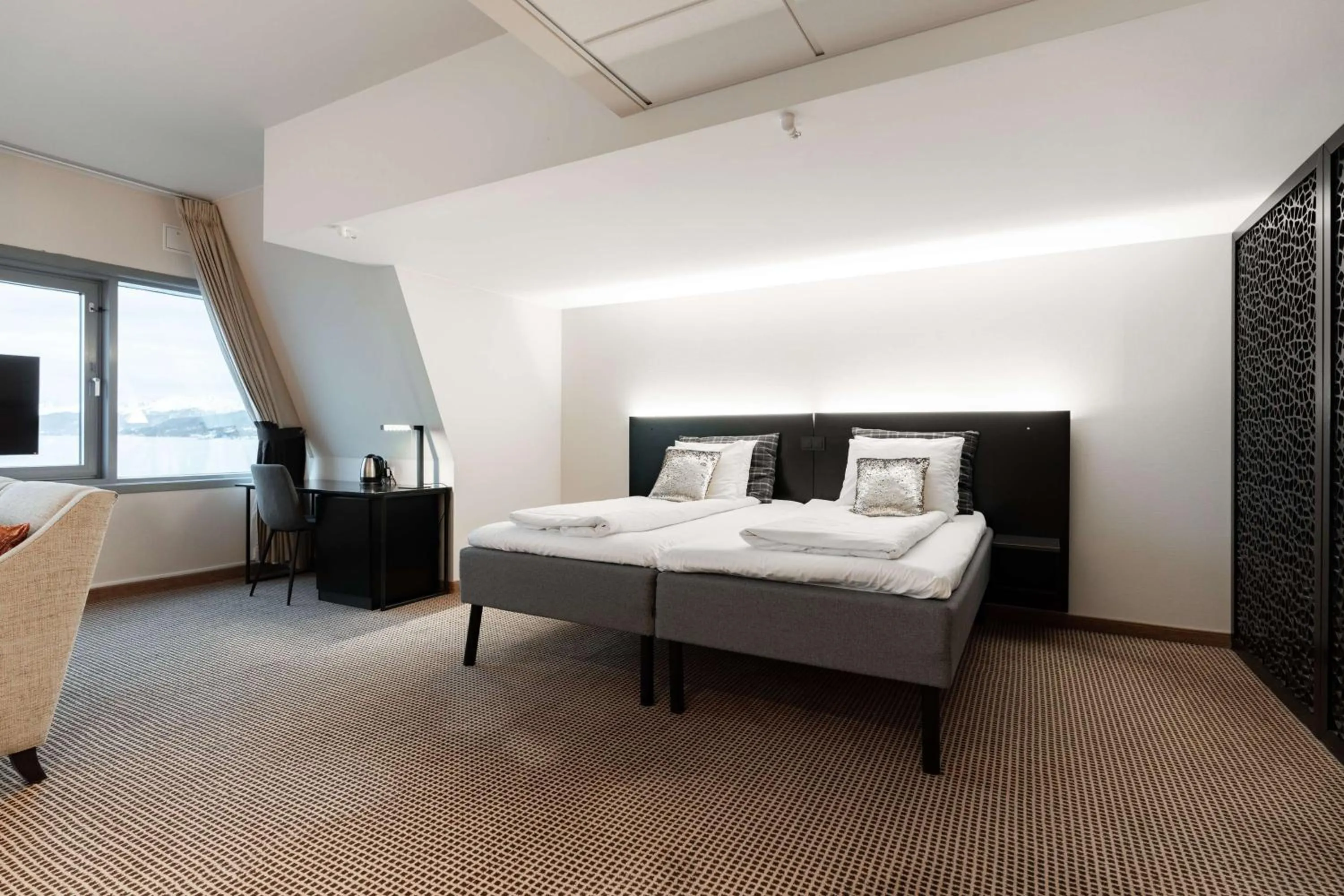 Bedroom, Bed in Scandic Seilet Hotel