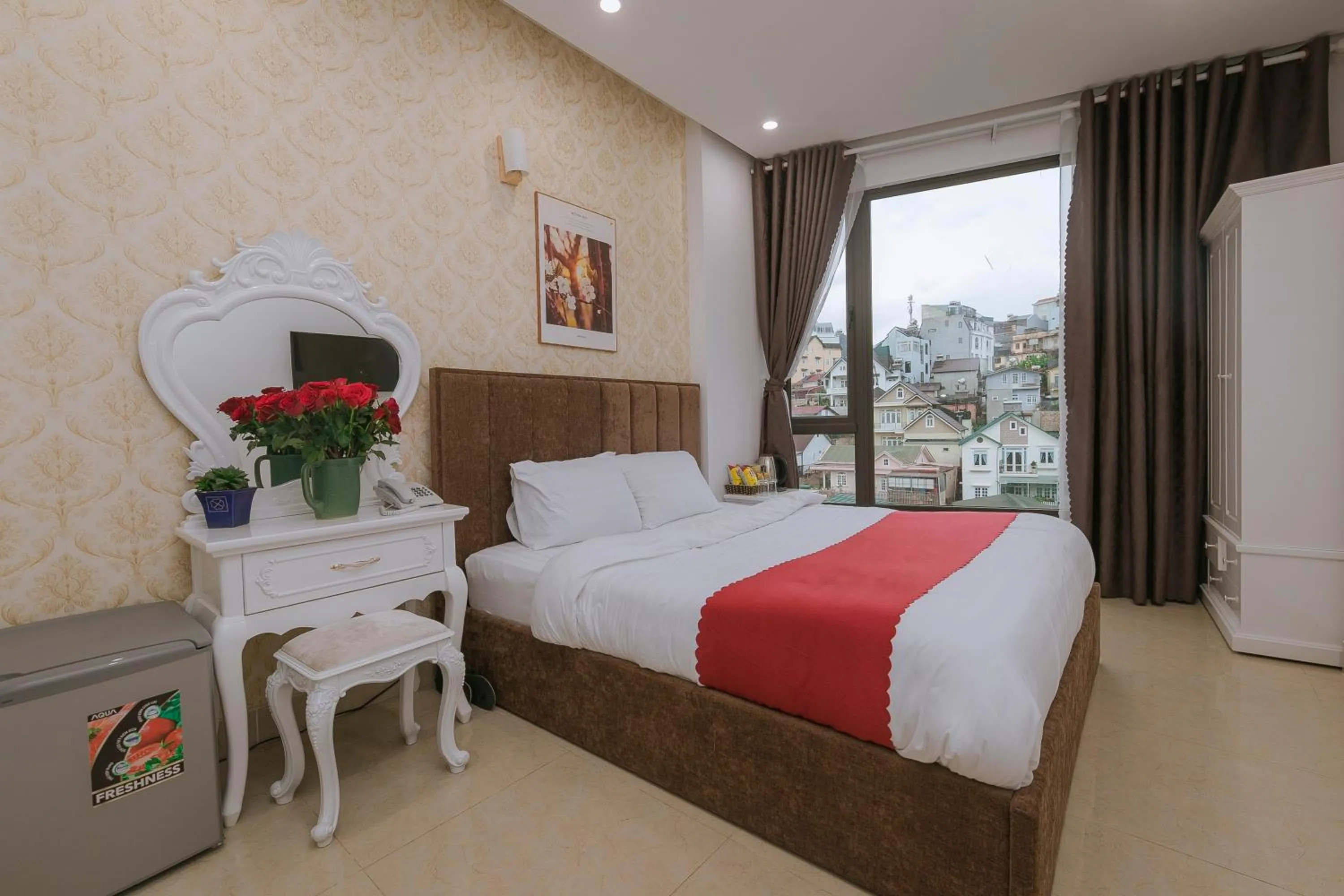 Bed in Ngàn Phố Studio & Love Hotel