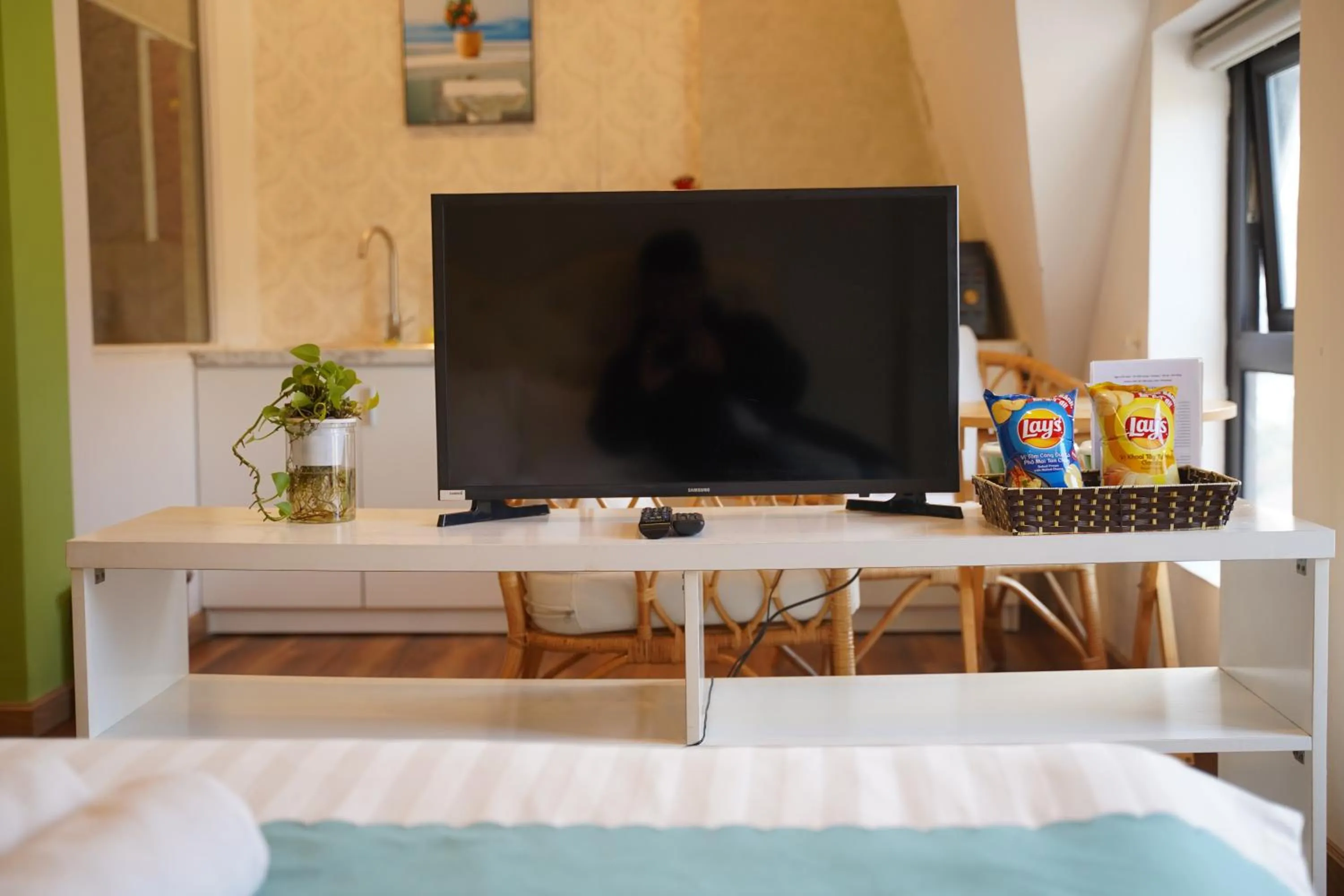TV and multimedia, Bed in Ngàn Phố Studio & Love Hotel