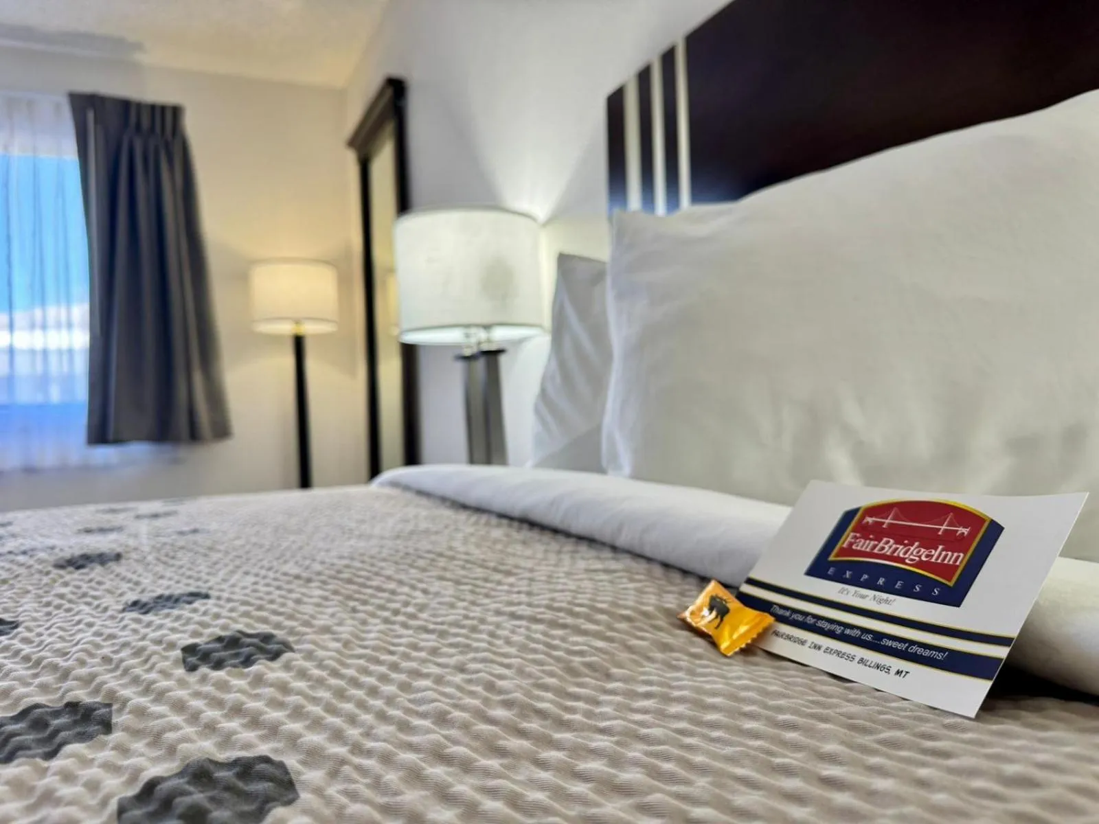 Bed in FairBridge Inn Express Billings Airport