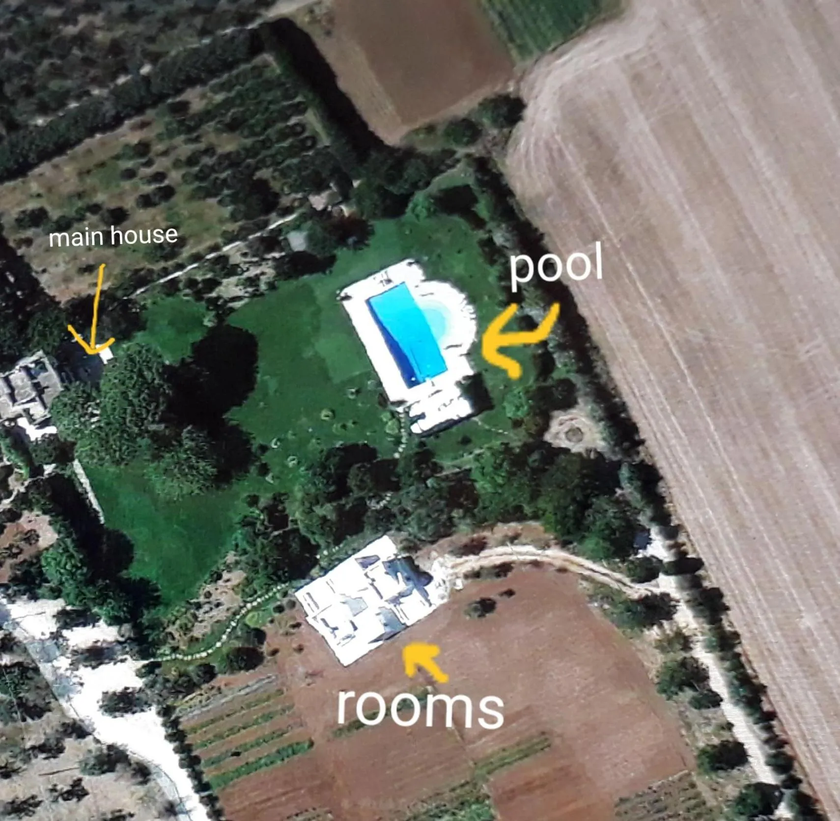 Bird's eye view in Tenuta DonnAnna Agriturismo&Glamping