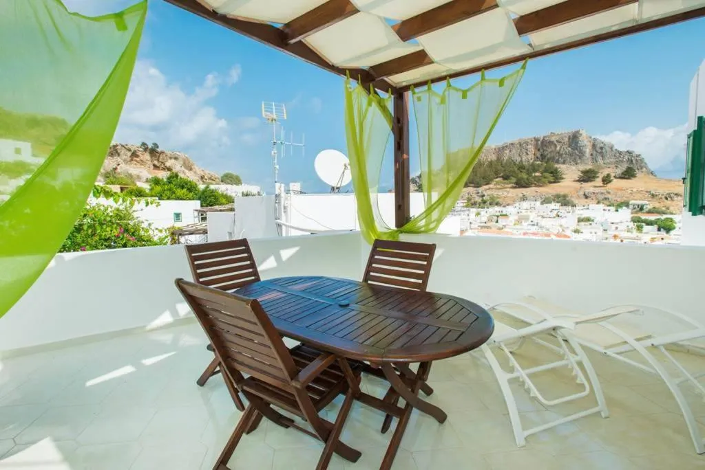 Balcony/Terrace in Xenones Lindos