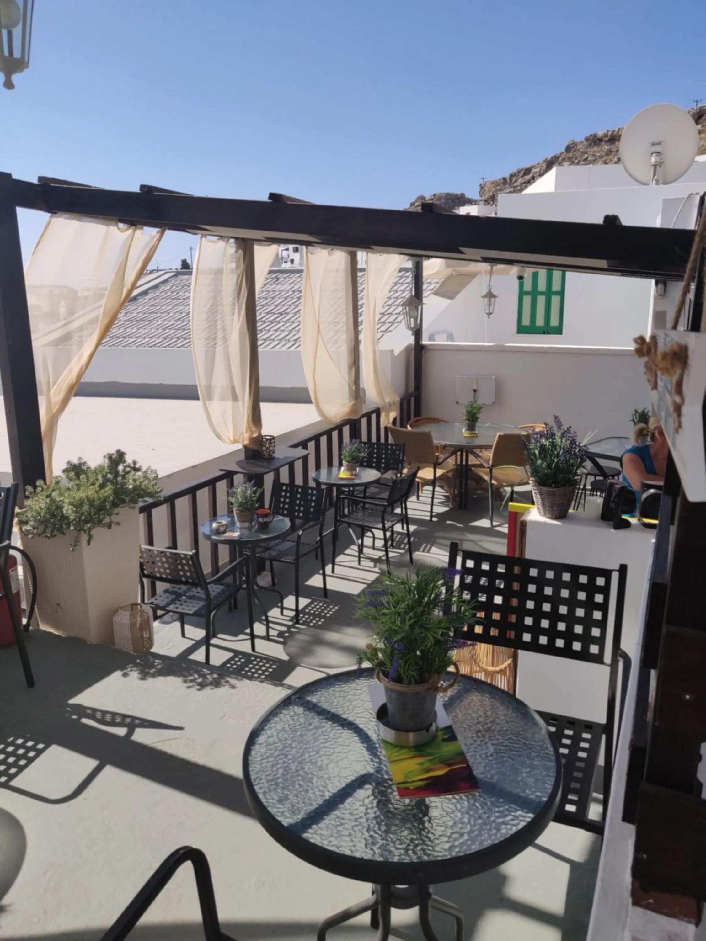 Balcony/Terrace in Xenones Lindos