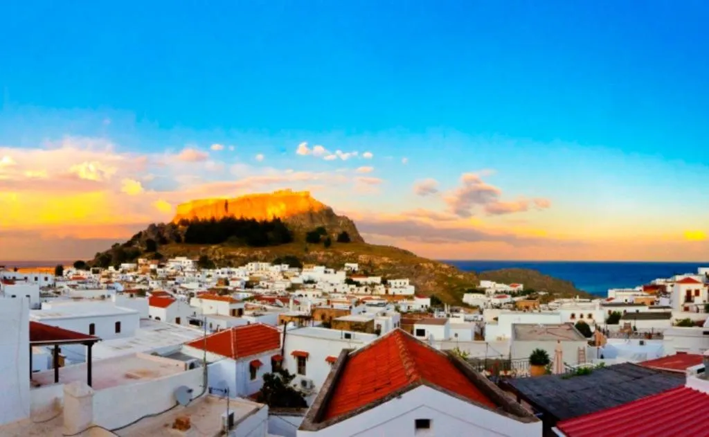 City view in Xenones Lindos