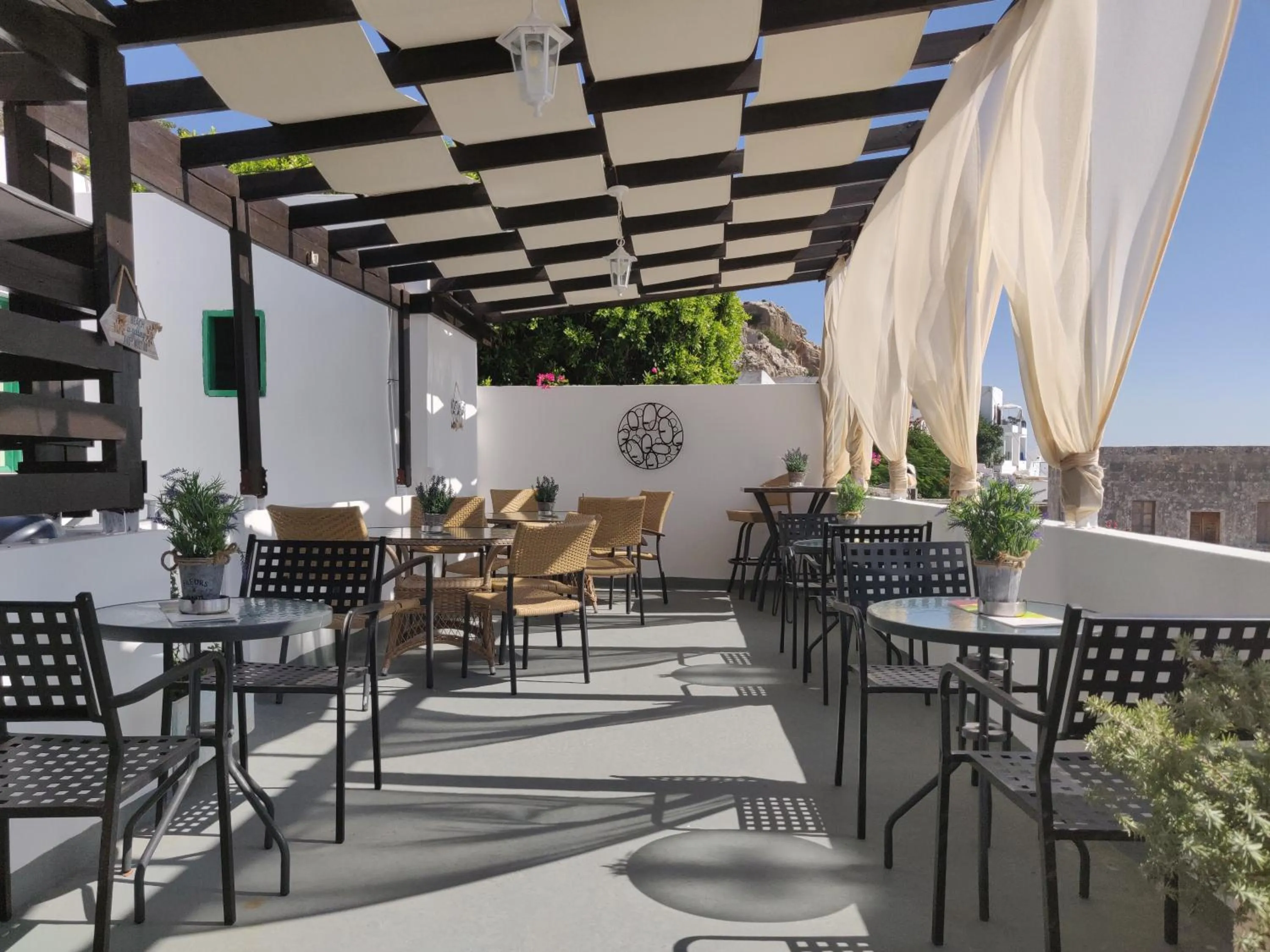 Balcony/Terrace in Xenones Lindos