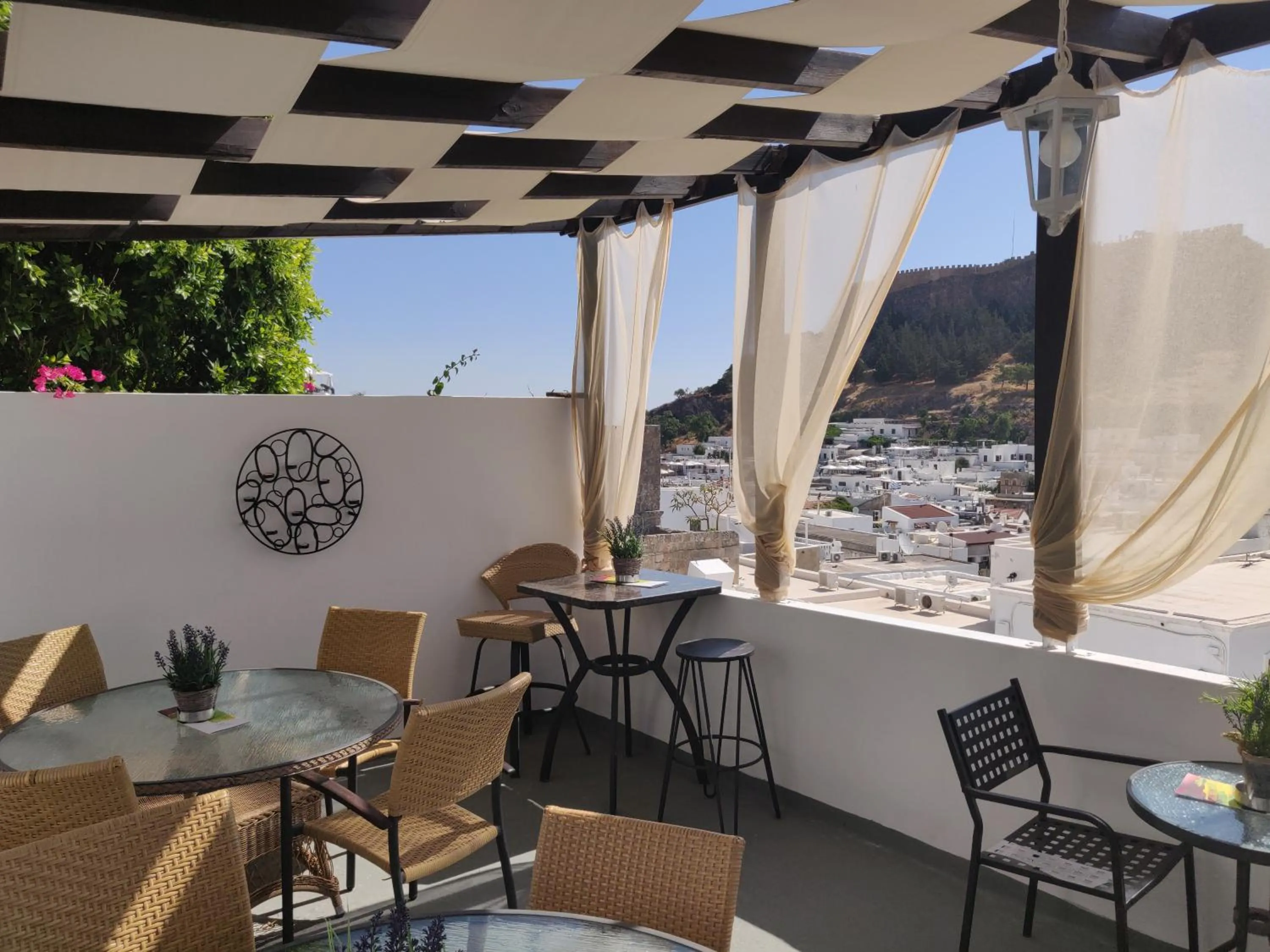 Balcony/Terrace in Xenones Lindos