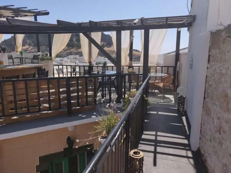 Balcony/Terrace in Xenones Lindos