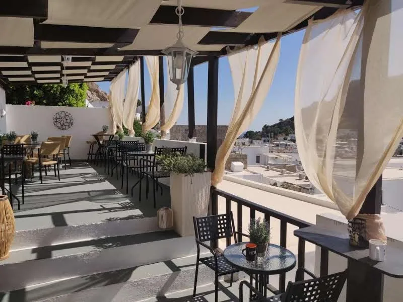 Patio in Xenones Lindos