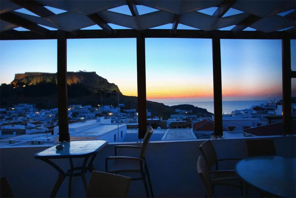 Balcony/Terrace in Xenones Lindos