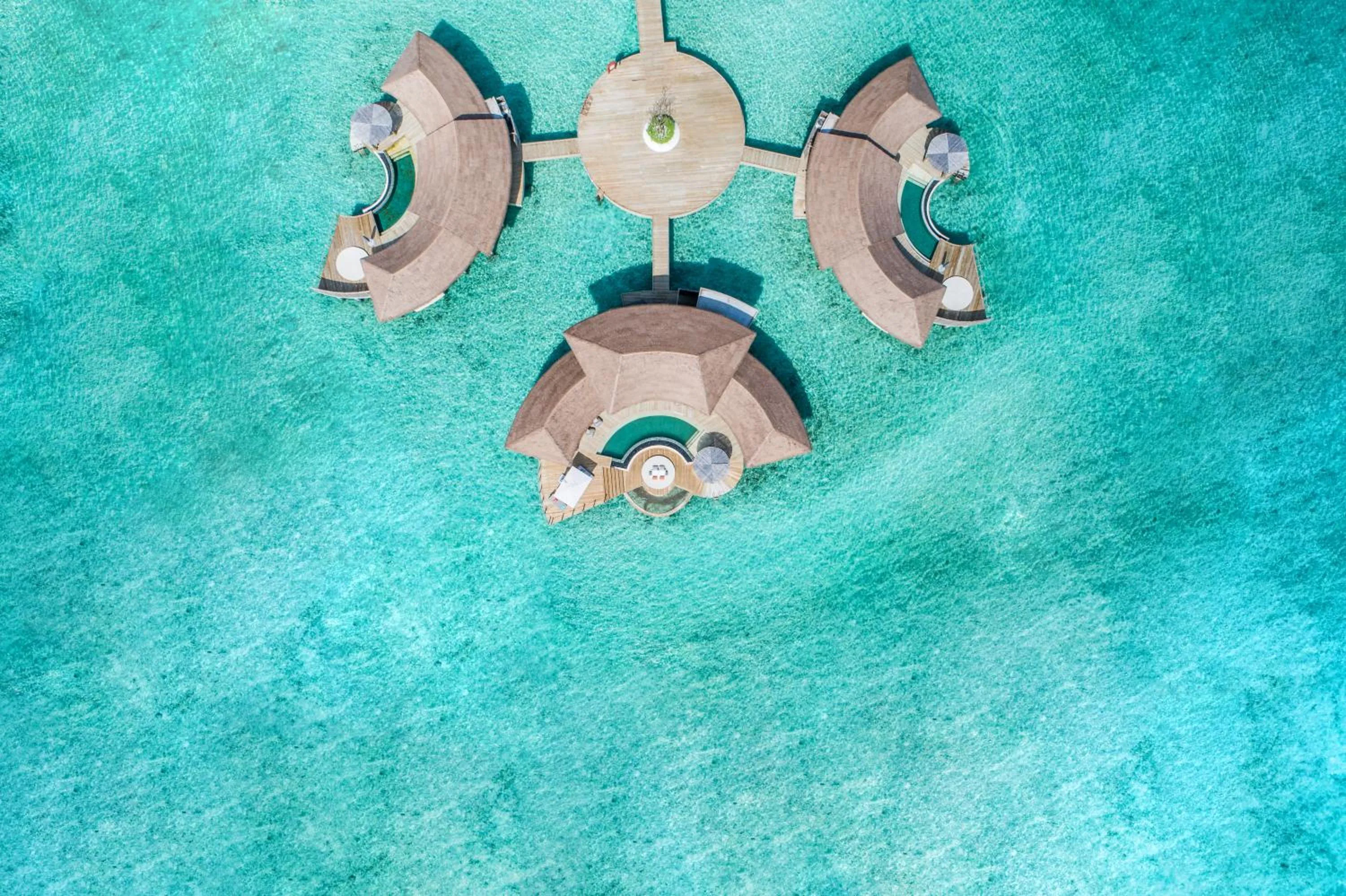 Bird's eye view in Intercontinental Maldives Maamunagau Resort with Club benefits by IHG