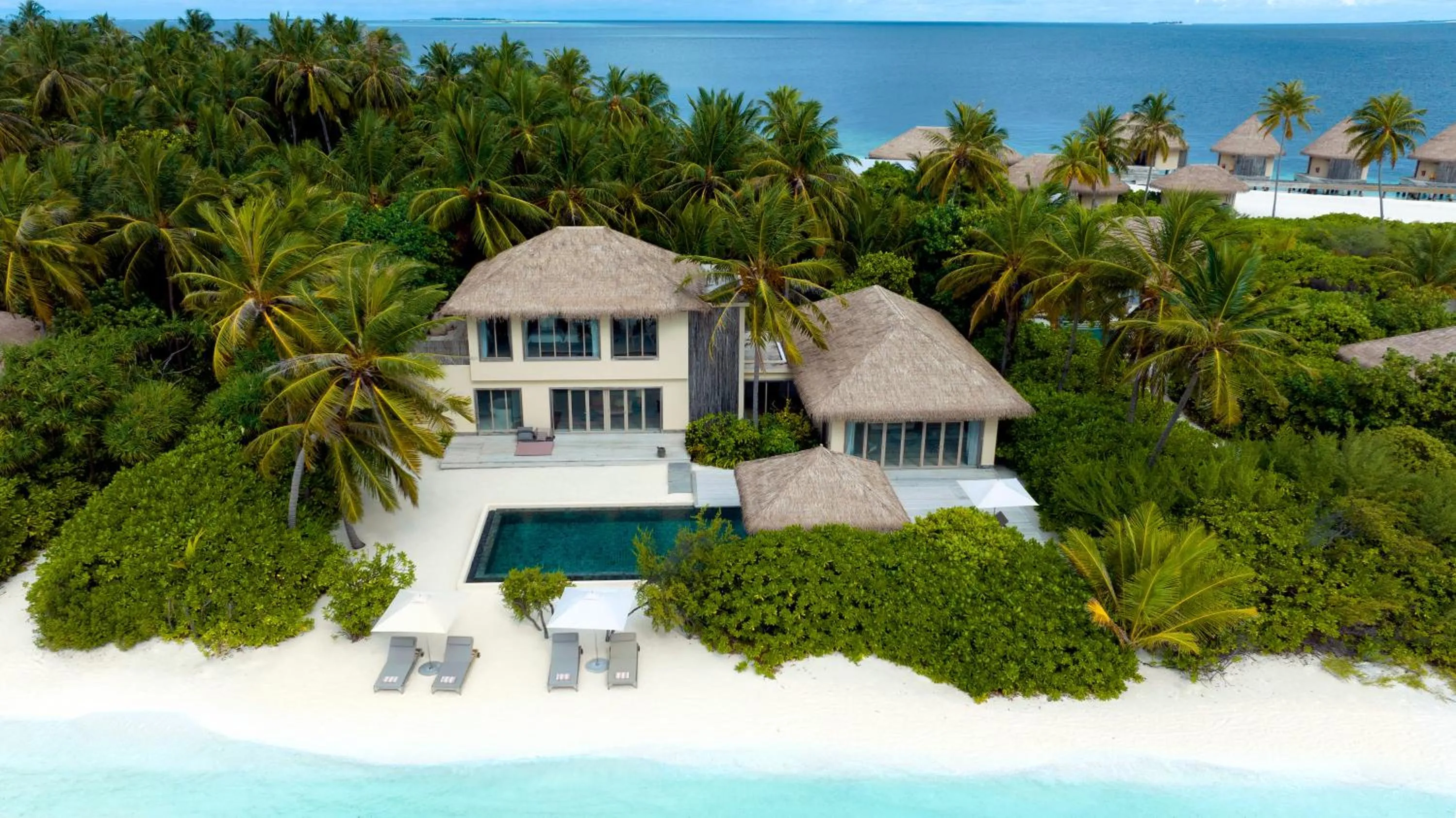 Bird's eye view in Intercontinental Maldives Maamunagau Resort with Club benefits by IHG