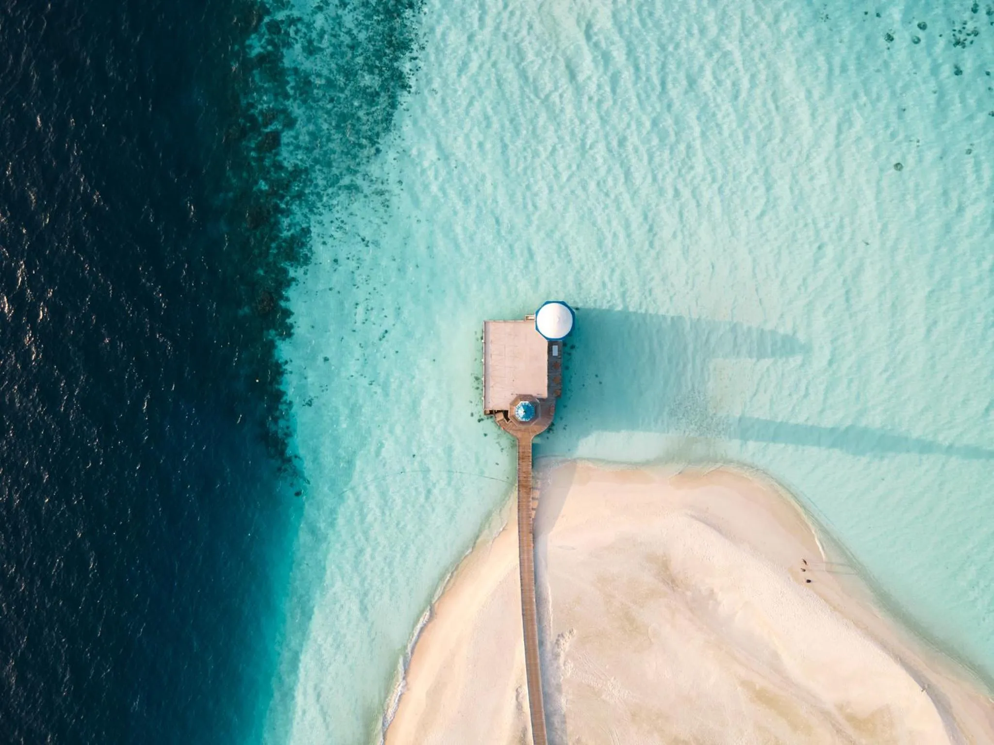 Bird's eye view in Intercontinental Maldives Maamunagau Resort with Club benefits by IHG