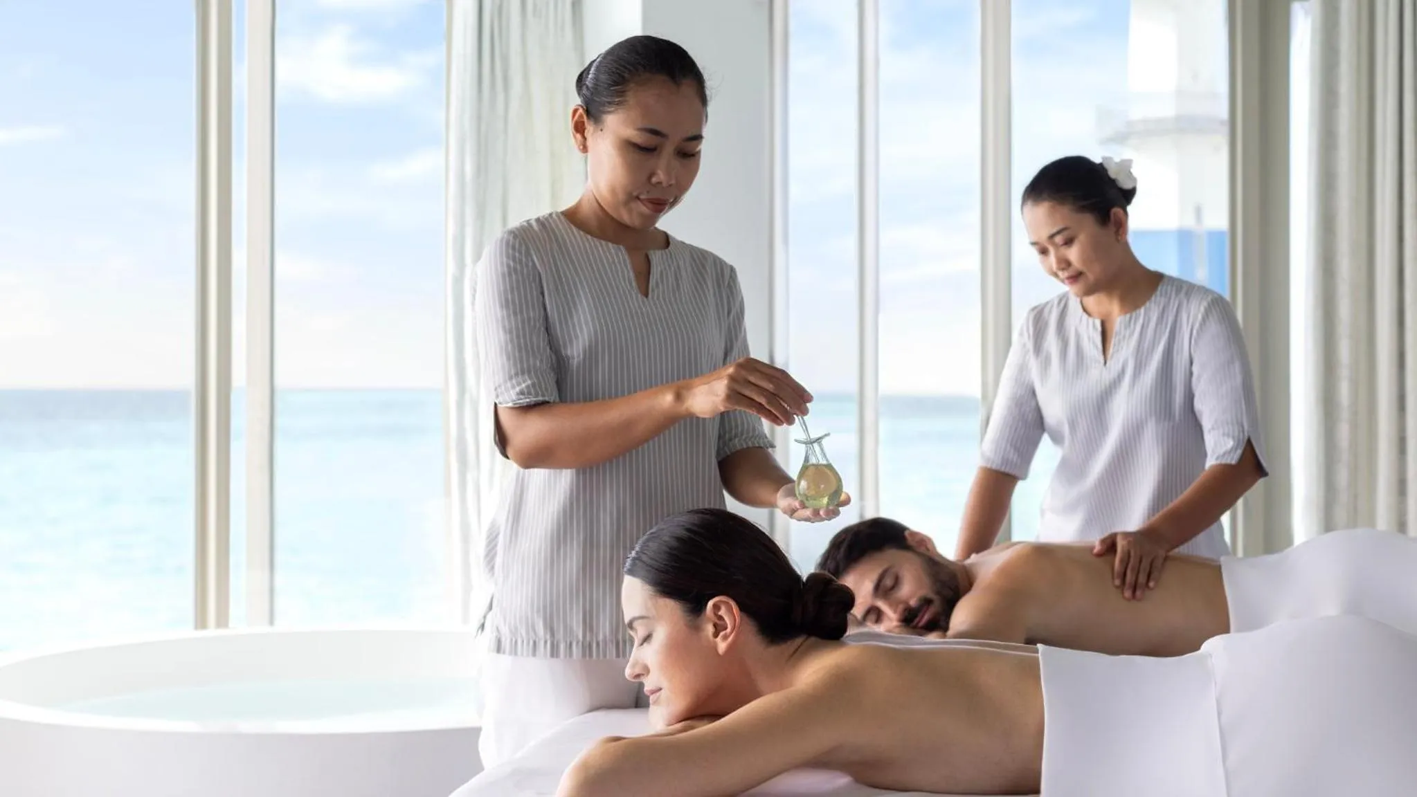 Spa and wellness centre/facilities in Intercontinental Maldives Maamunagau Resort with Club benefits by IHG