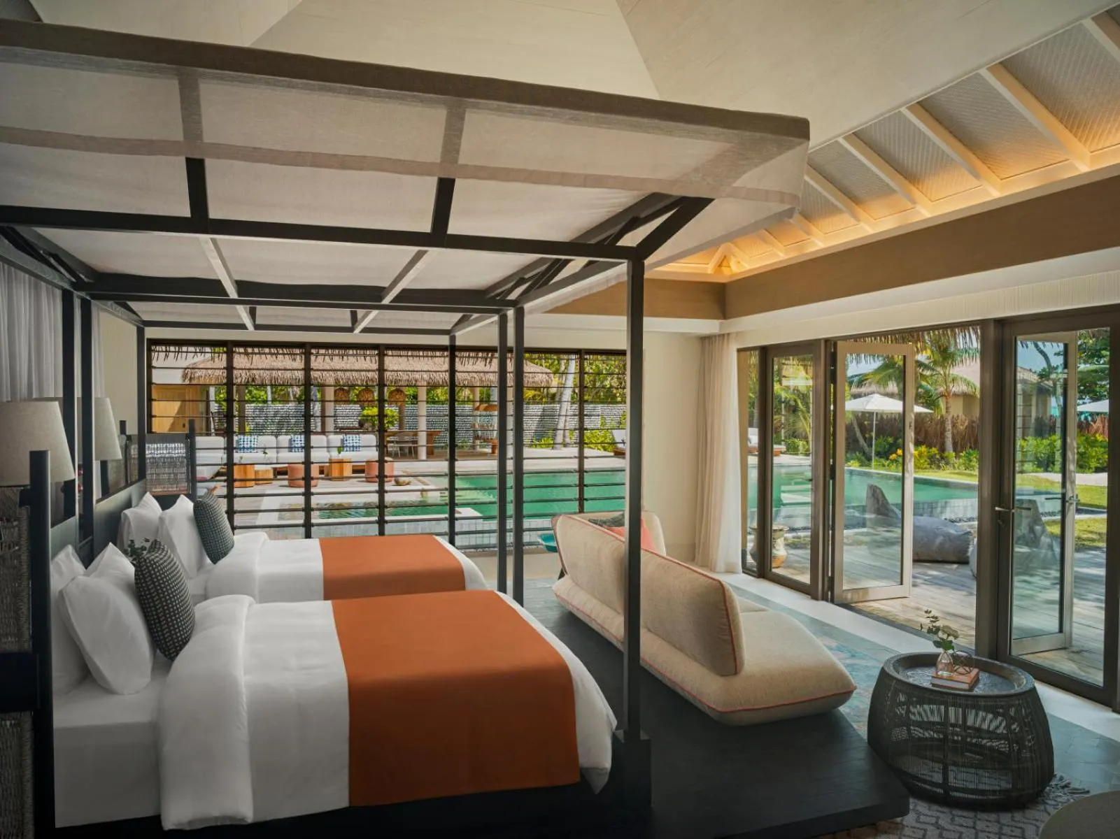 Bed in Intercontinental Maldives Maamunagau Resort with Club benefits by IHG