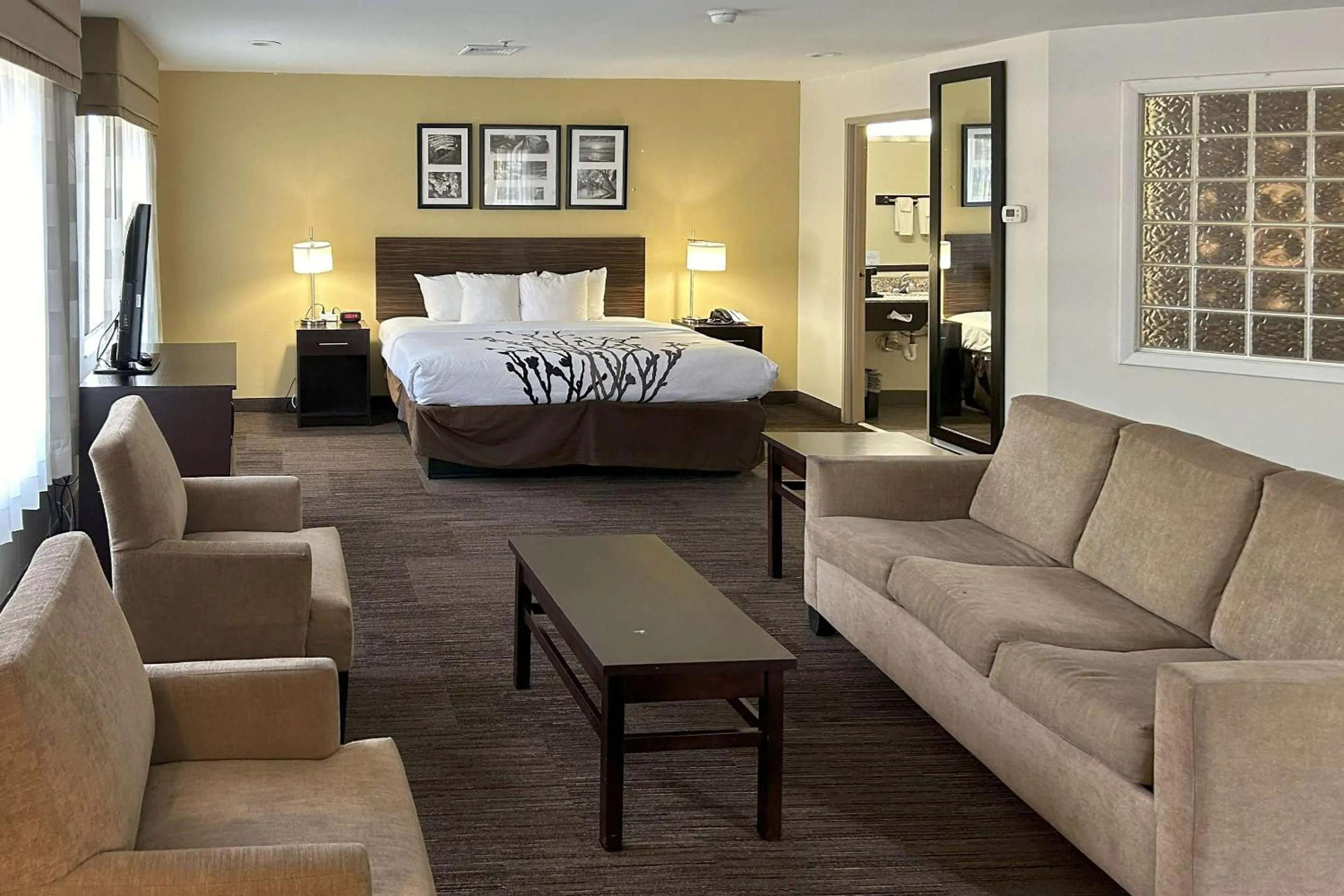 Bedroom, Bed in Sleep Inn Wilson near I-95