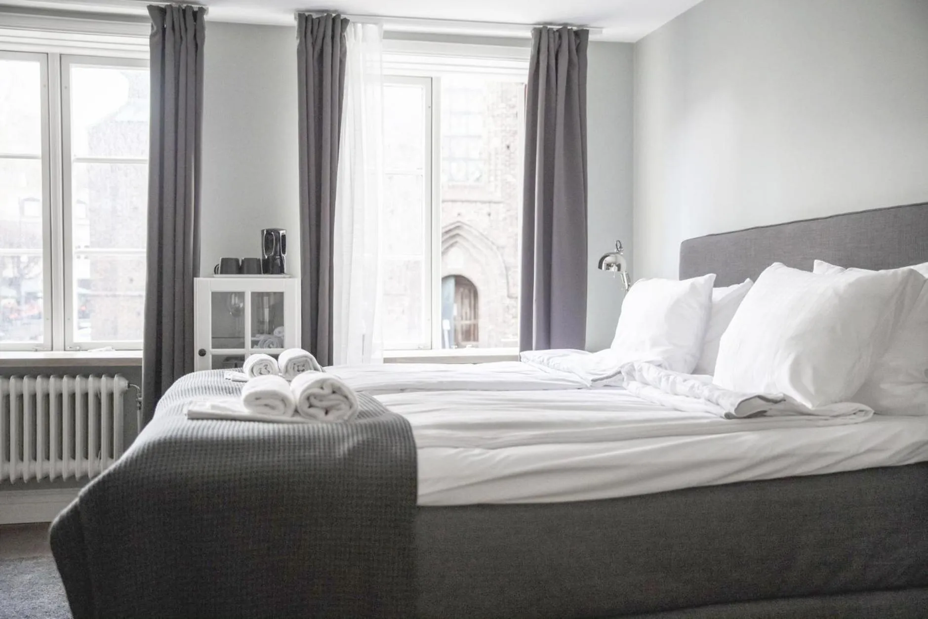 Bed in Continental Apartment Hotel Helsingborg