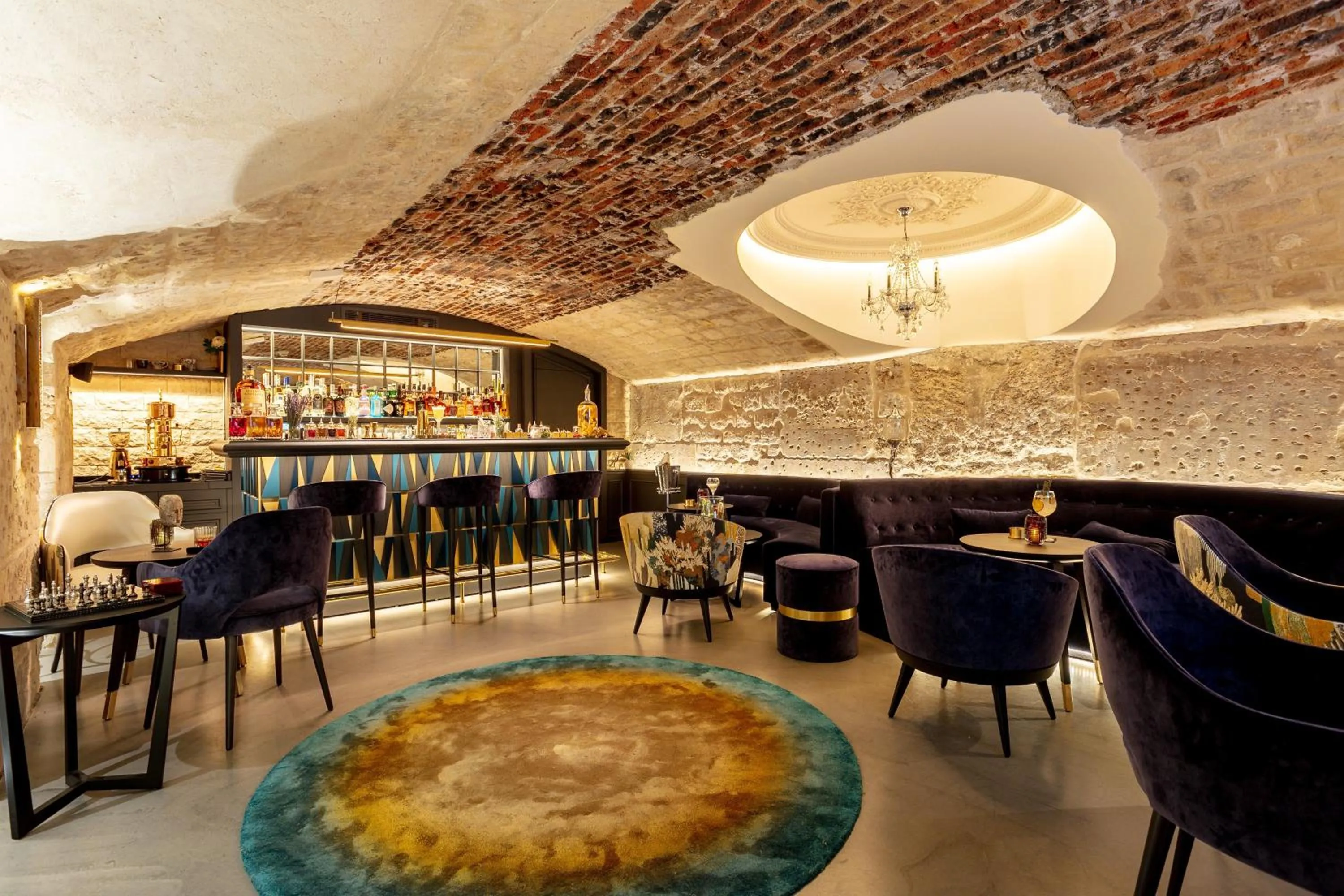 Lounge or bar in Hôtel Roi de Sicile - Rivoli