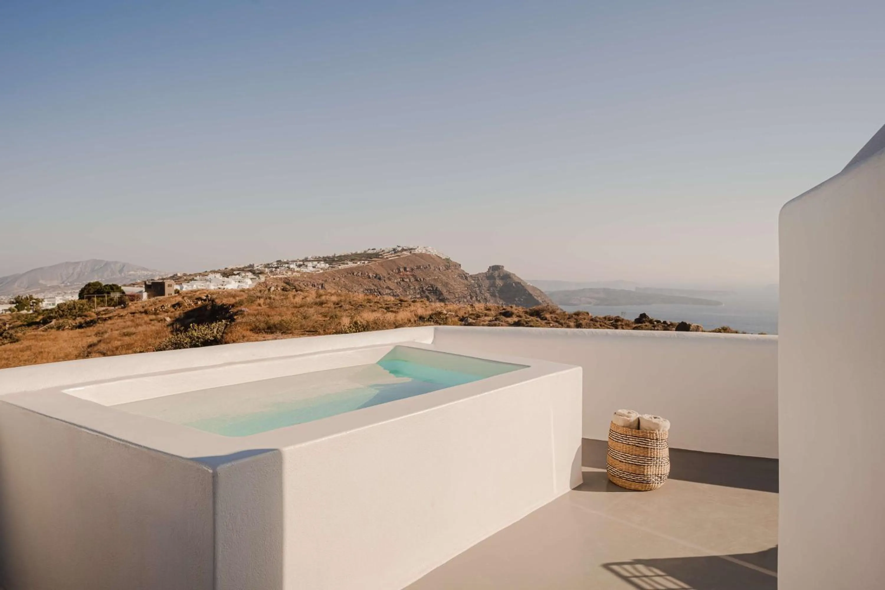 Hot Tub in Nobu Hotel Santorini