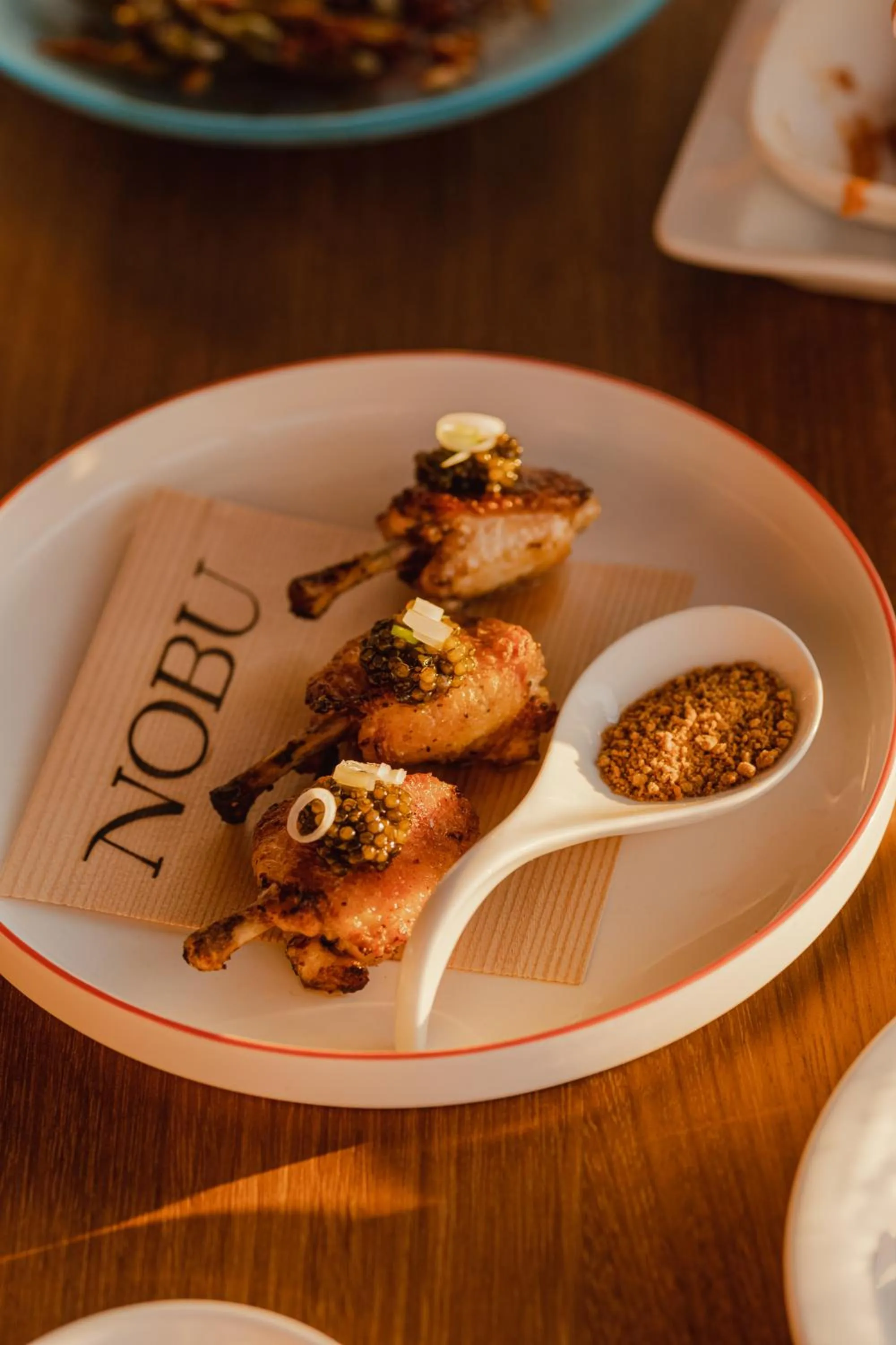 Food and drinks in Nobu Hotel Santorini