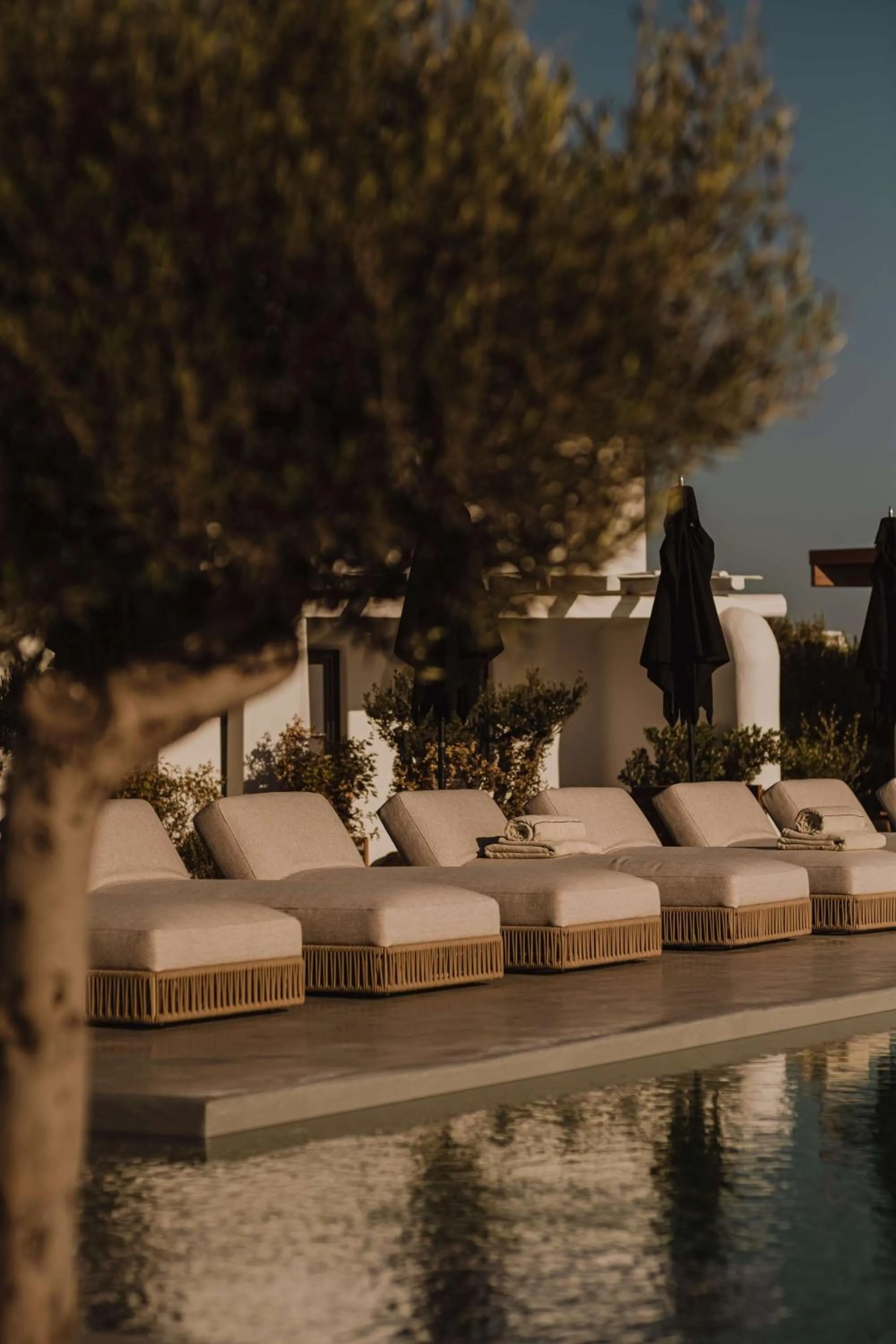 Pool view in Nobu Hotel Santorini