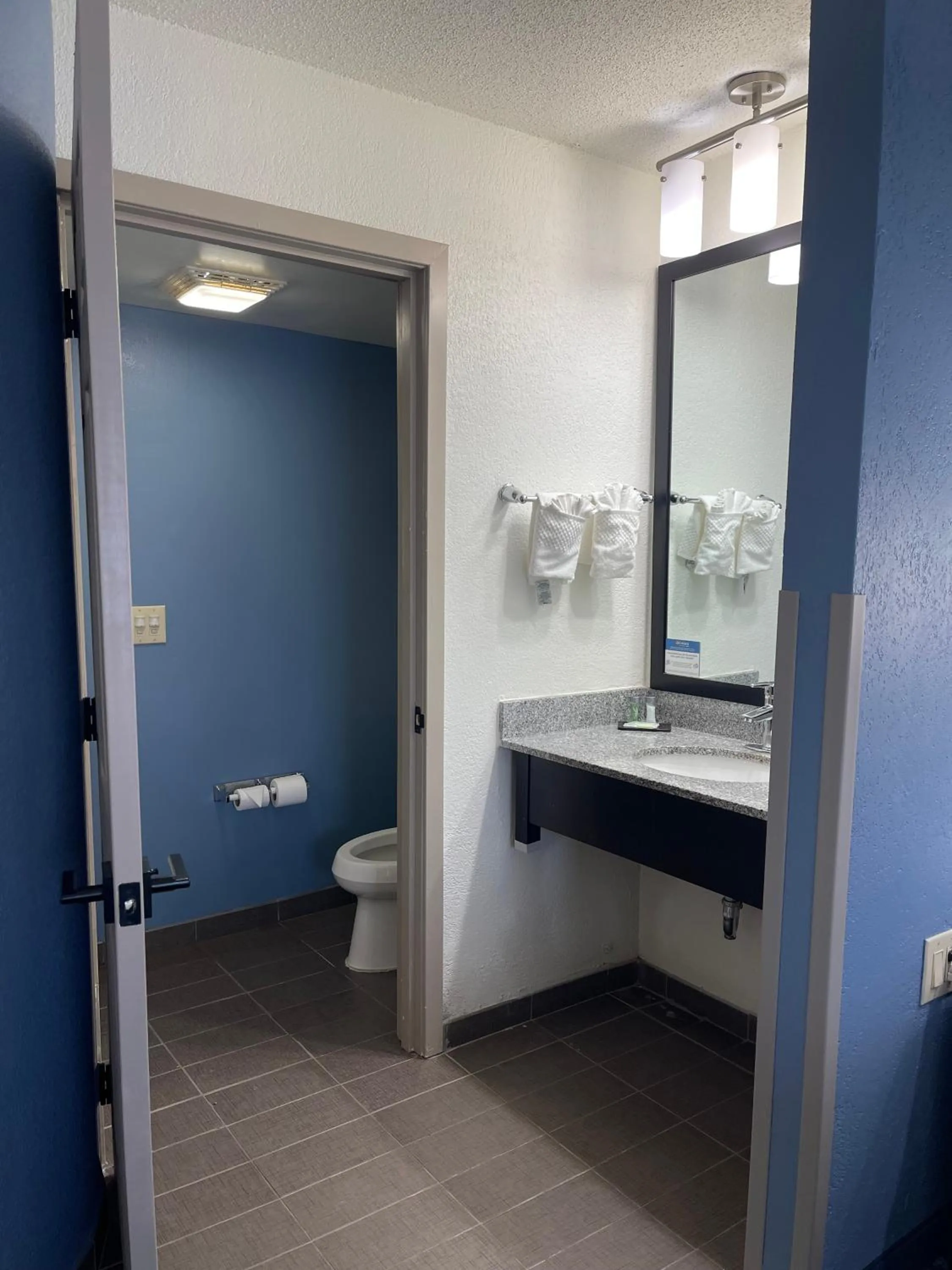 Bathroom in Sleep Inn Hanes Mall