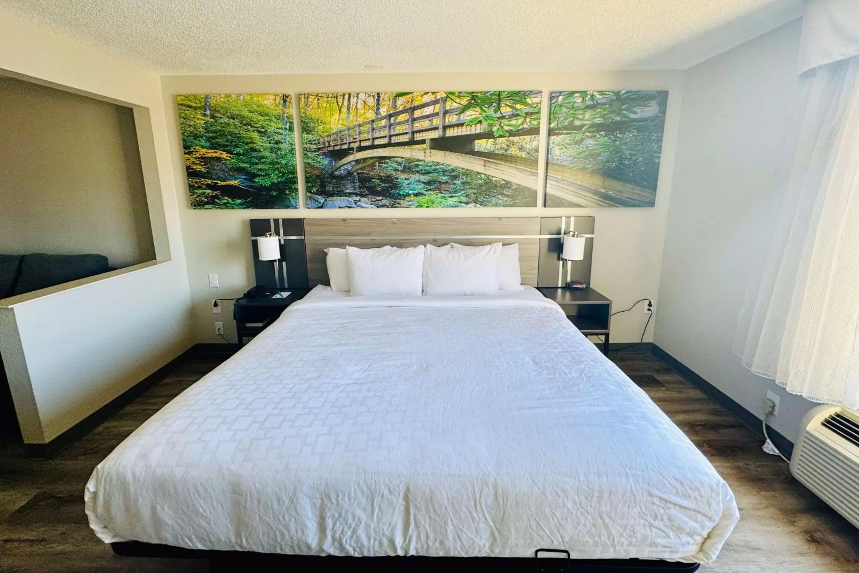 Bedroom, Bed in Clarion Pointe Albemarle