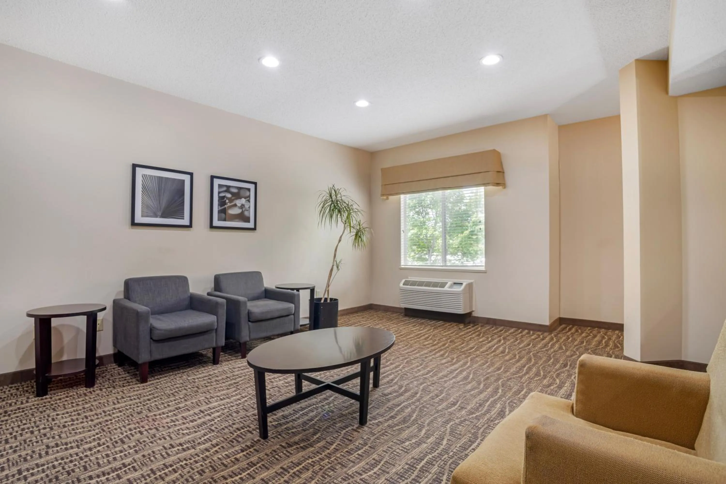 Seating area in Sleep Inn & Suites at Concord Mills